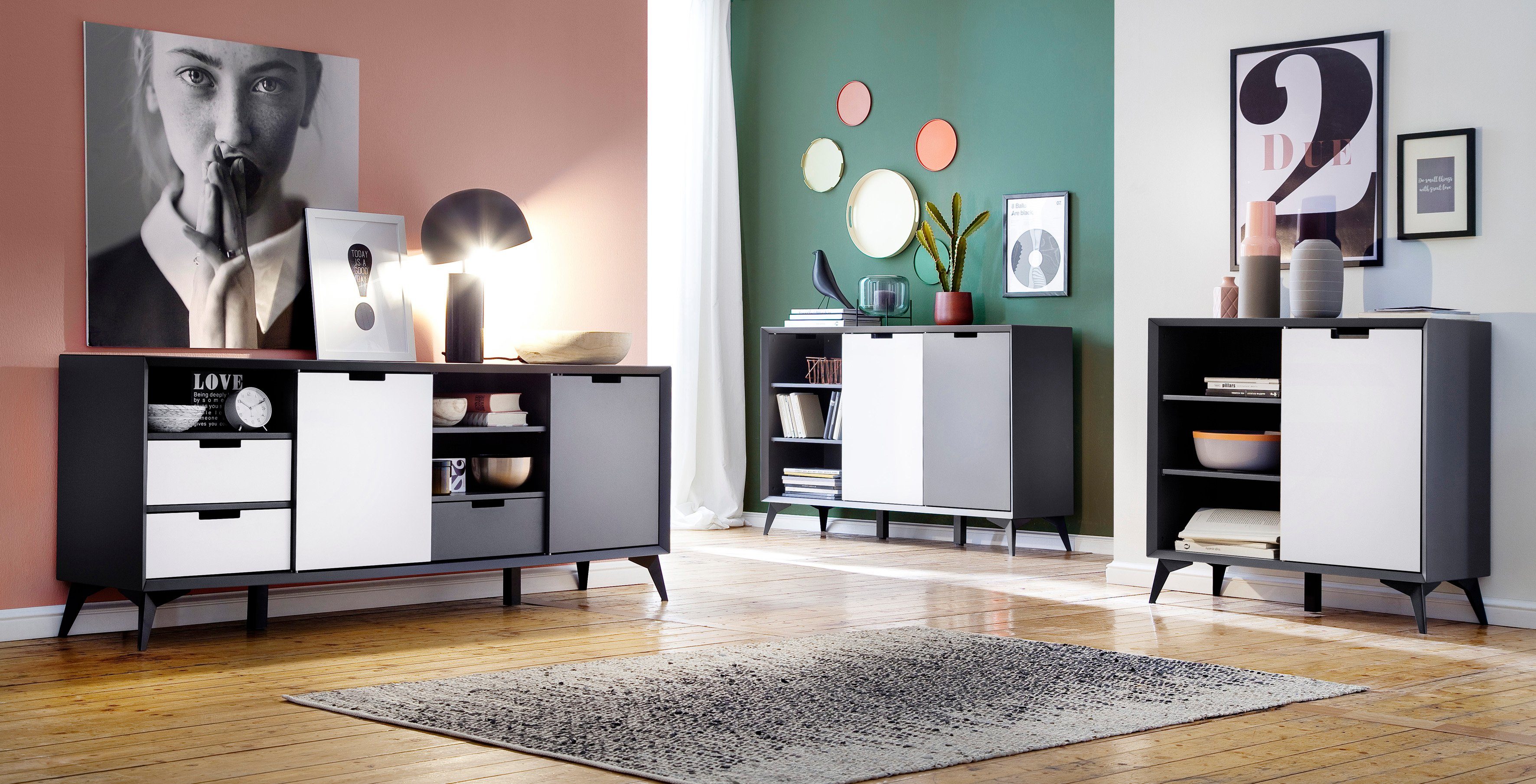 MCA furniture Dressoir Netanja Breedte ca. 180 cm