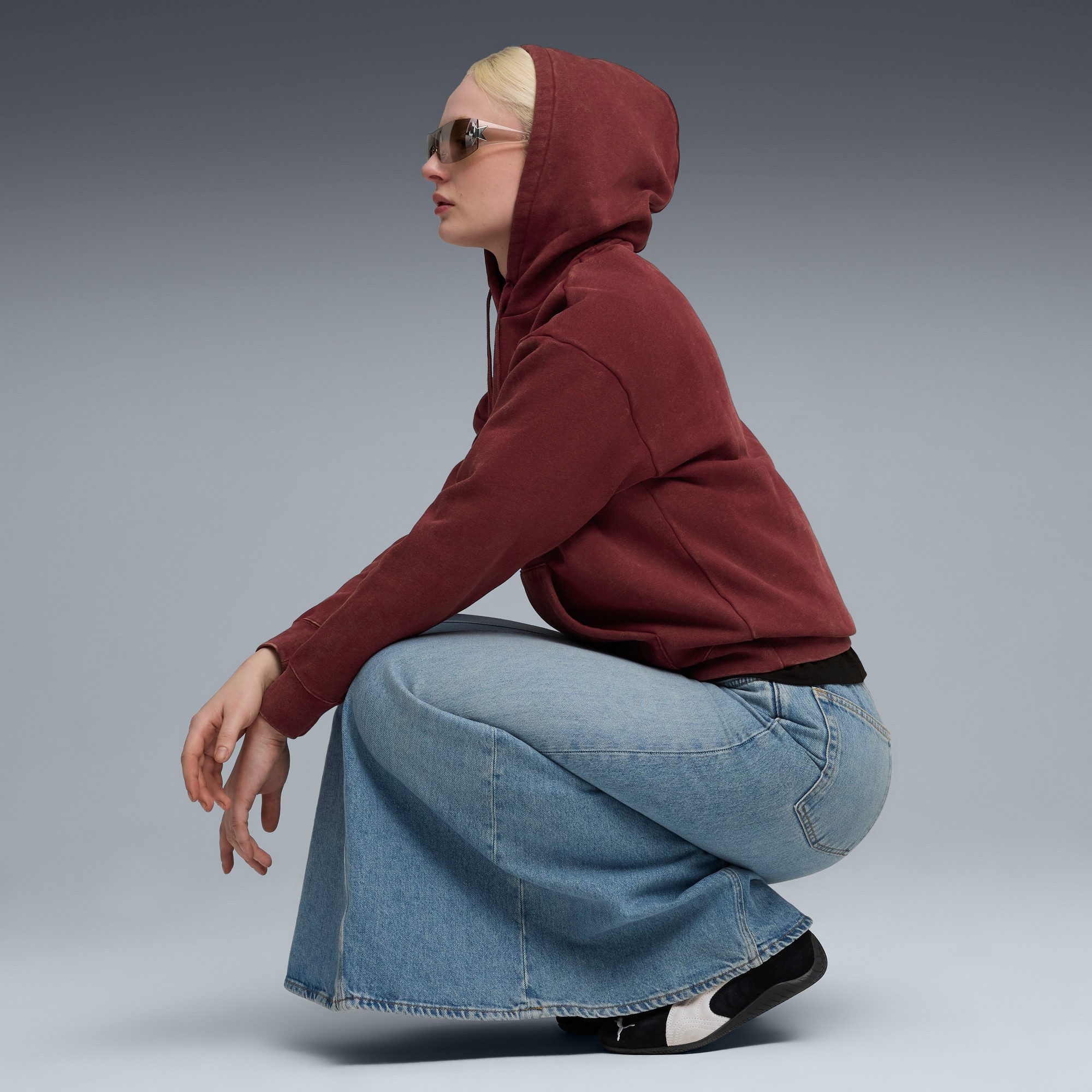 PUMA Hoodie ESS ELEVATED RELAXED WASH HOODIE FL