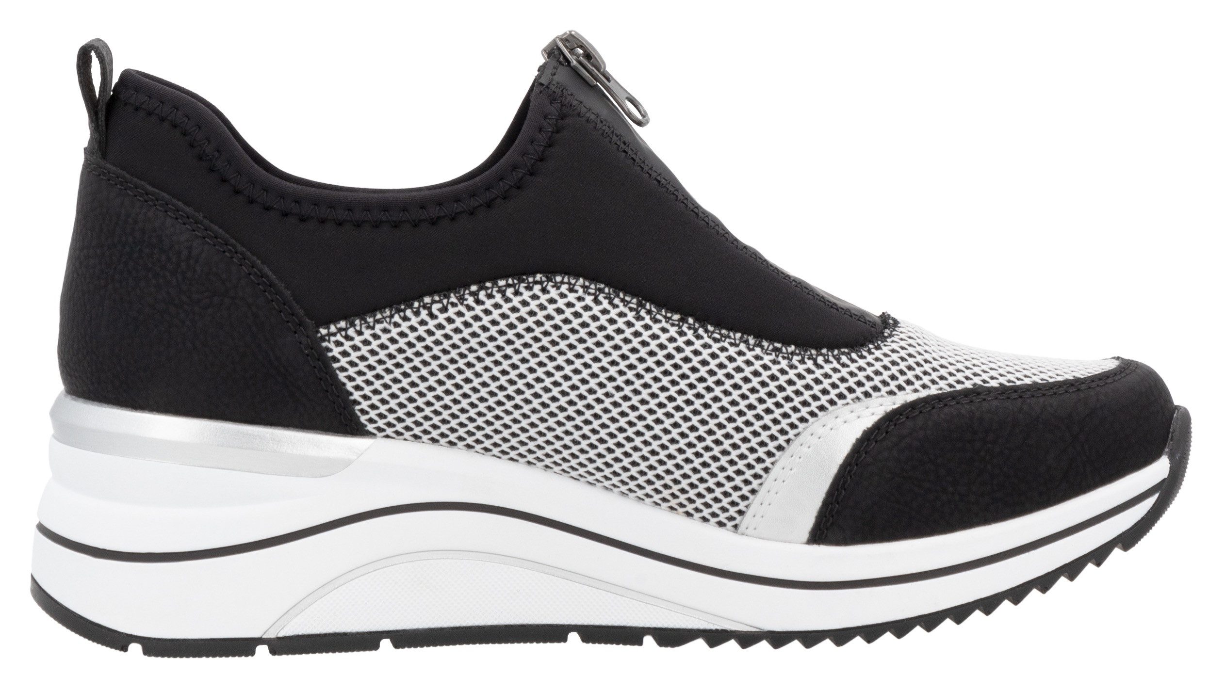 Remonte Slip-on sneakers , vrijetijdsschoen, lage schoen, slipper in vegan verwerking