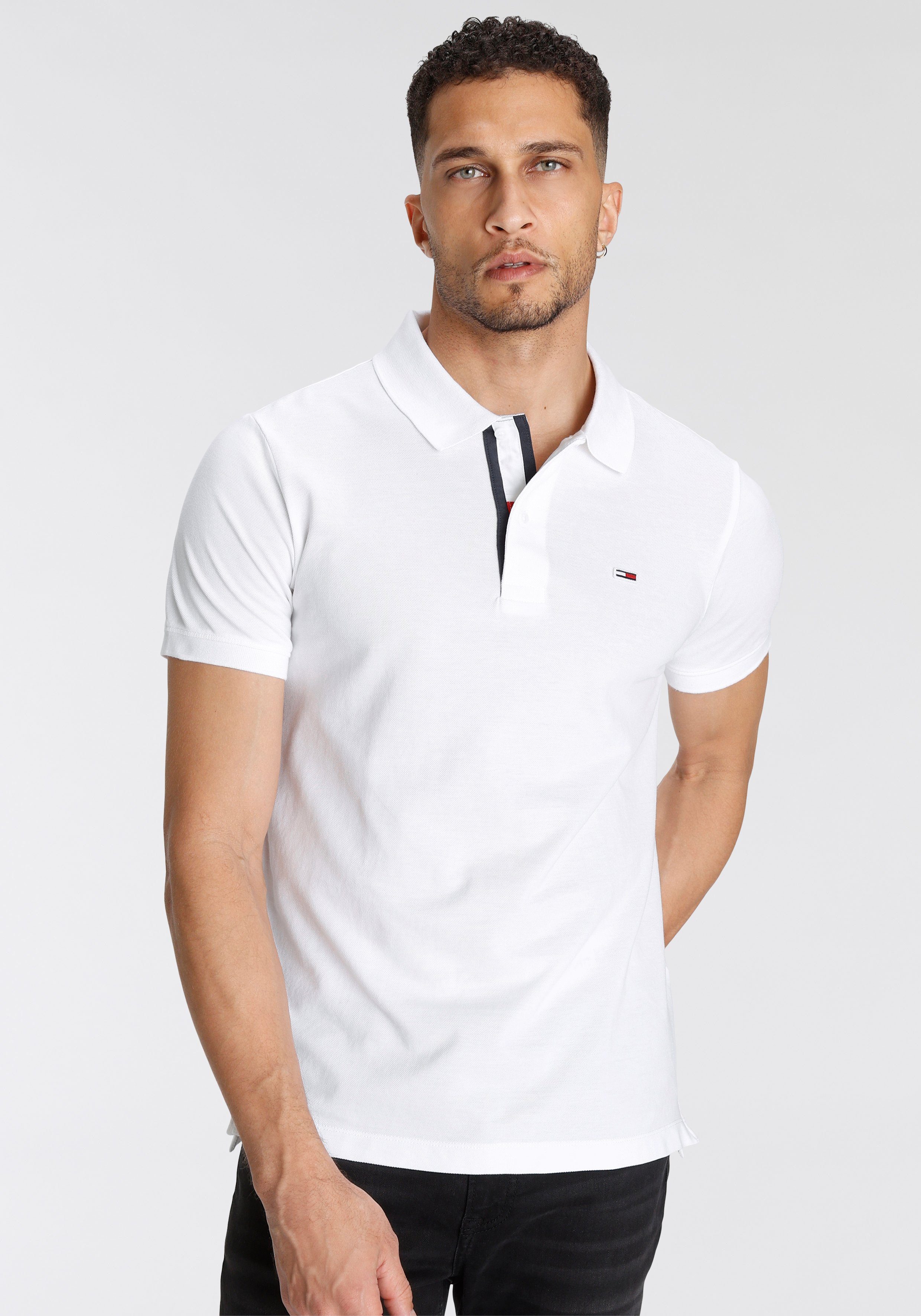 TOMMY JEANS Poloshirt TJM SLIM PLACKET POLO