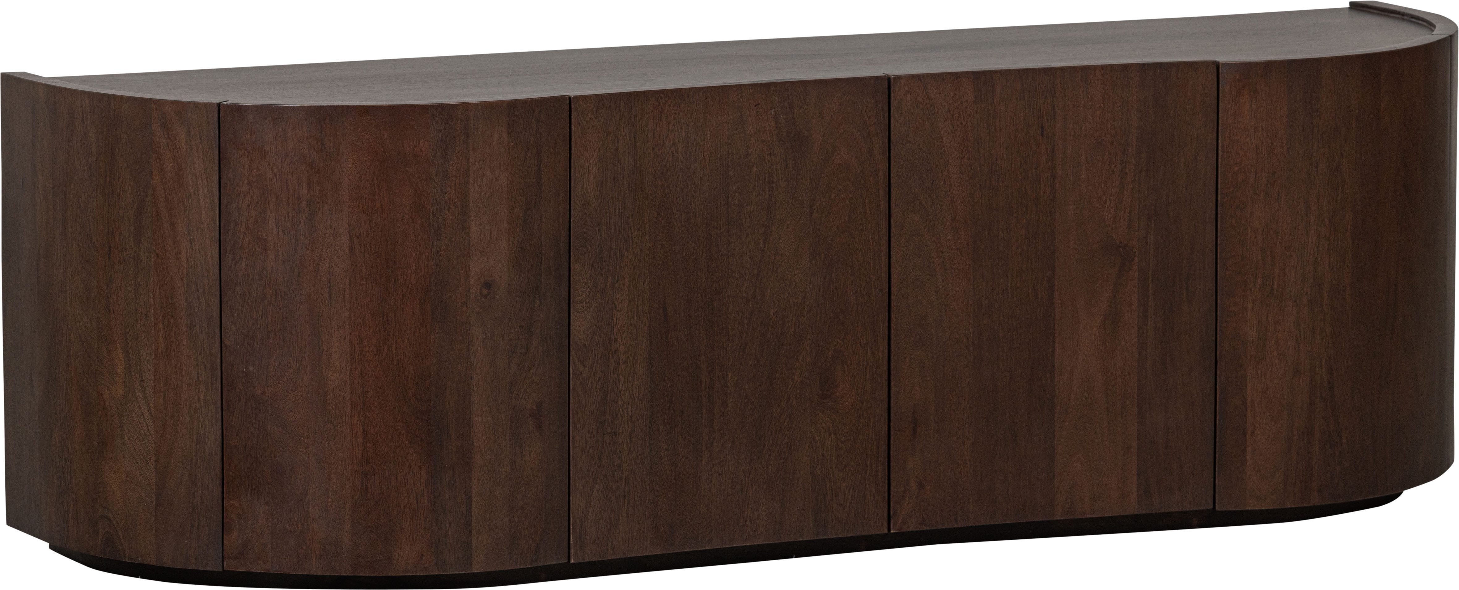 WOOOD Dressoir Sense Commode van mangohout, breedte 160 cm dressoirs bruin