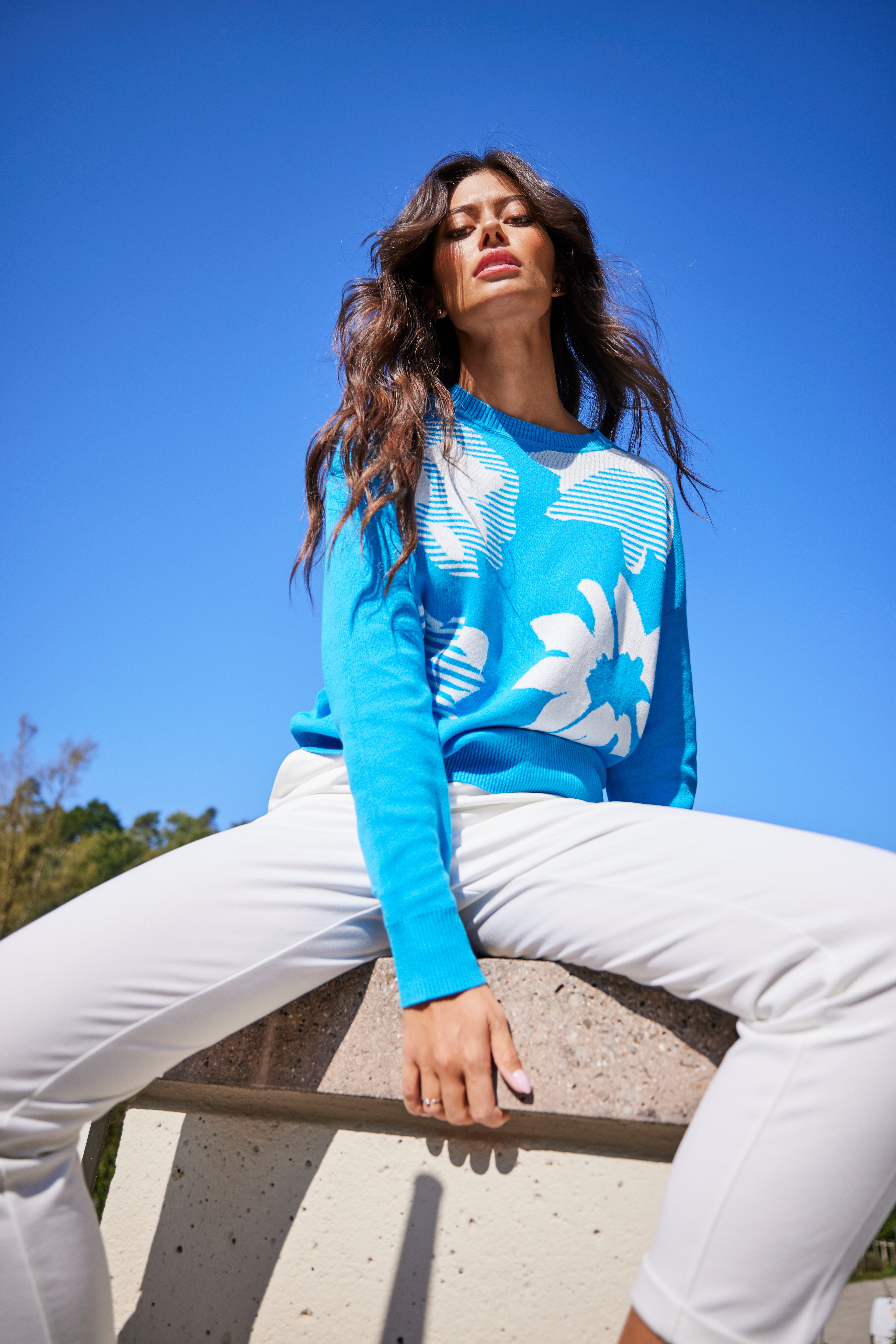 Aniston SELECTED Comfortbroek met plooien
