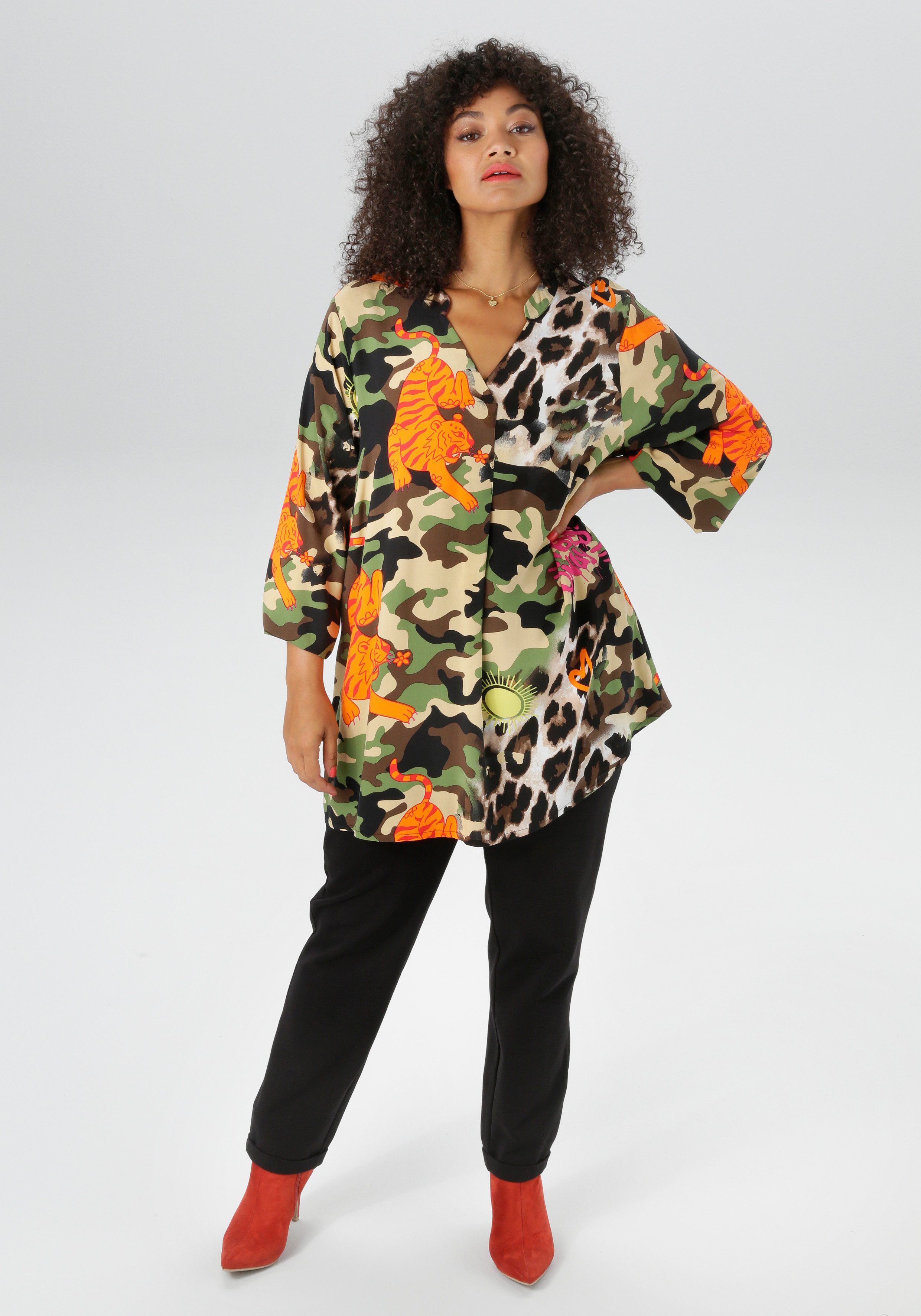 Aniston PLUS Blouse met kraagstrik