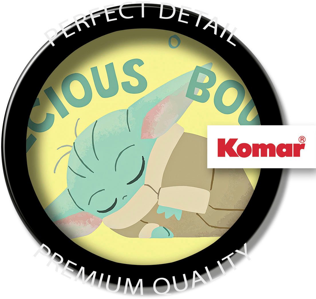 Komar Artprint op linnen The Mandalorian Little Grogu Precious - afm. 30 x 30 cm (1 stuk)