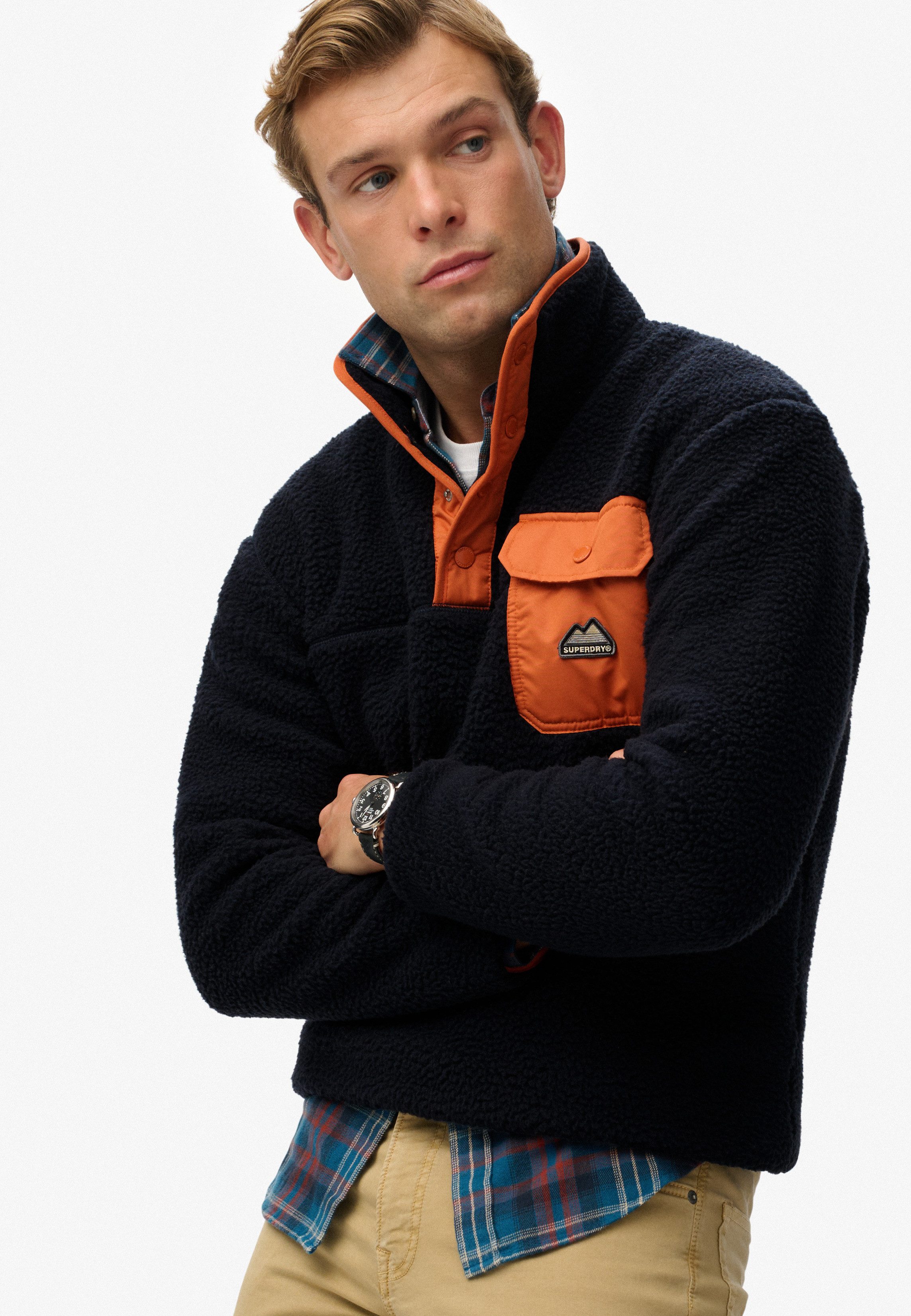 Superdry Sweatshirt FUJI FLEECE HENLEY