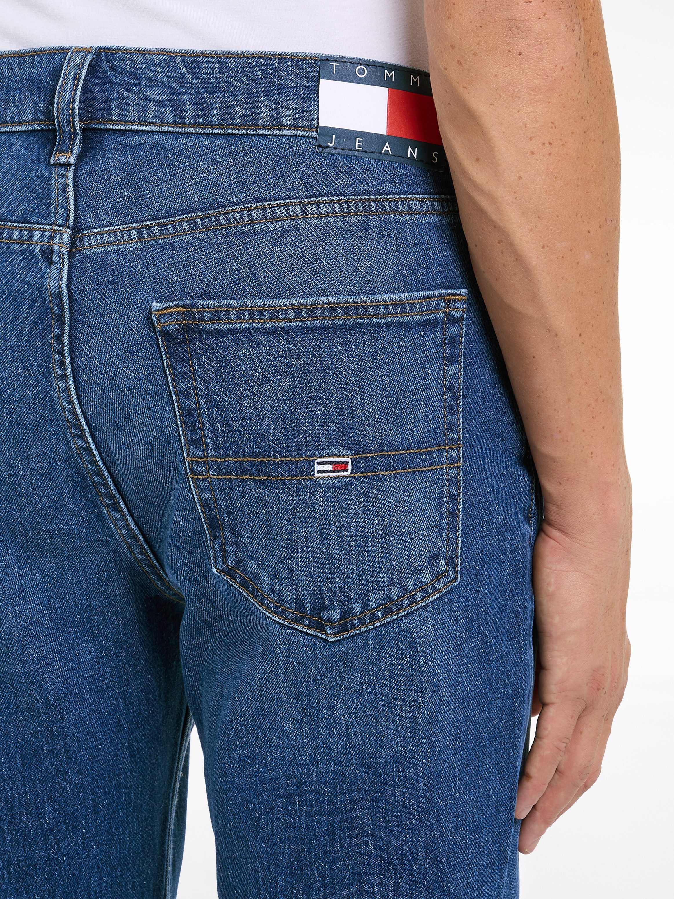 TOMMY JEANS Slim fit jeans RYAN SLIM STRAIGHT met gestempeld logo
