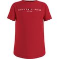 tommy hilfiger t-shirt essential tee s-s met tommy hilfiger opschrift rood