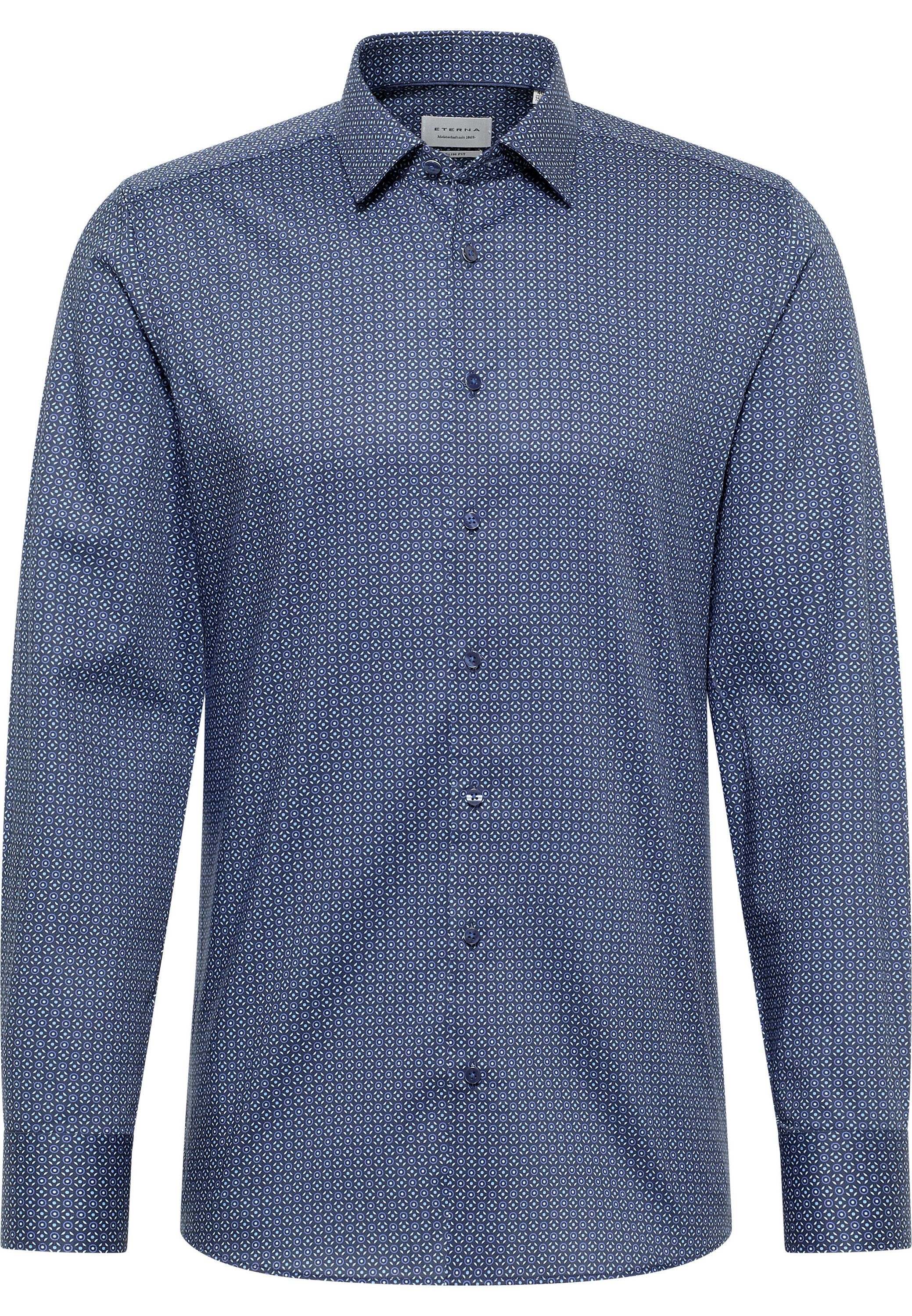 Eterna Overhemd met lange mouwen Slim fit NON IRON (strijkvrij)