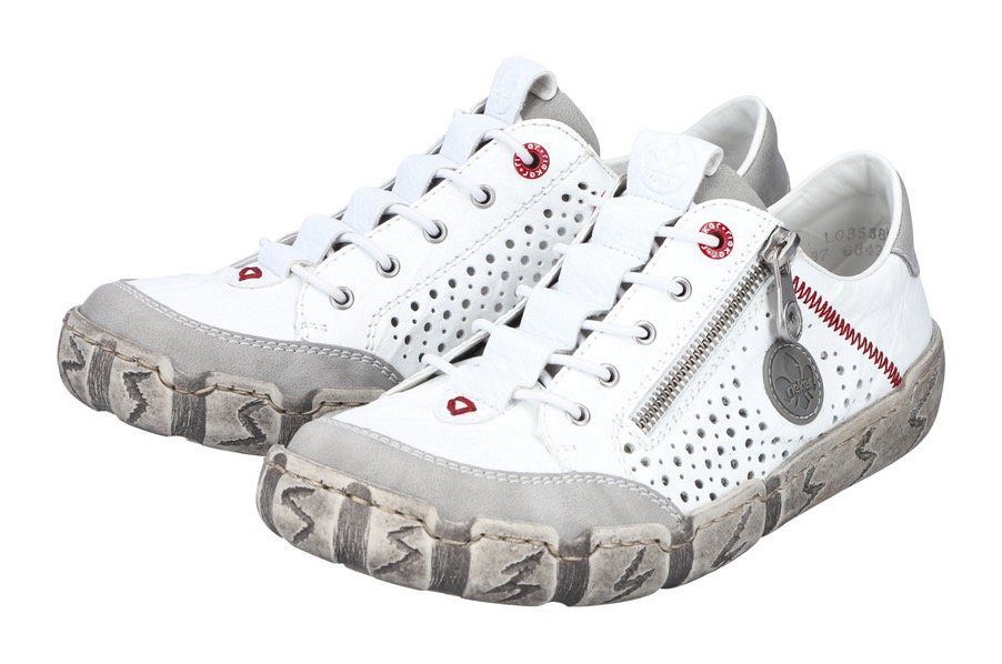 Rieker Slip-on sneakers met zool in used-look, vrijetijdsschoen, lage schoen, instapschoen
