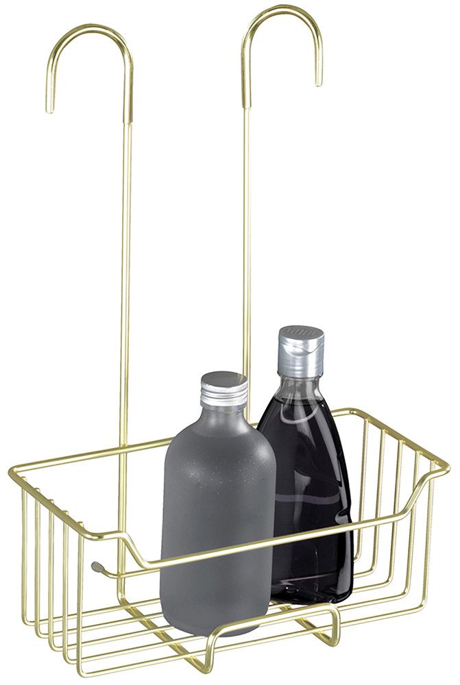WENKO Badkamerrekje Modell Milo Douche-caddy om in te hangen zonder boren, rek van roestvrij staal