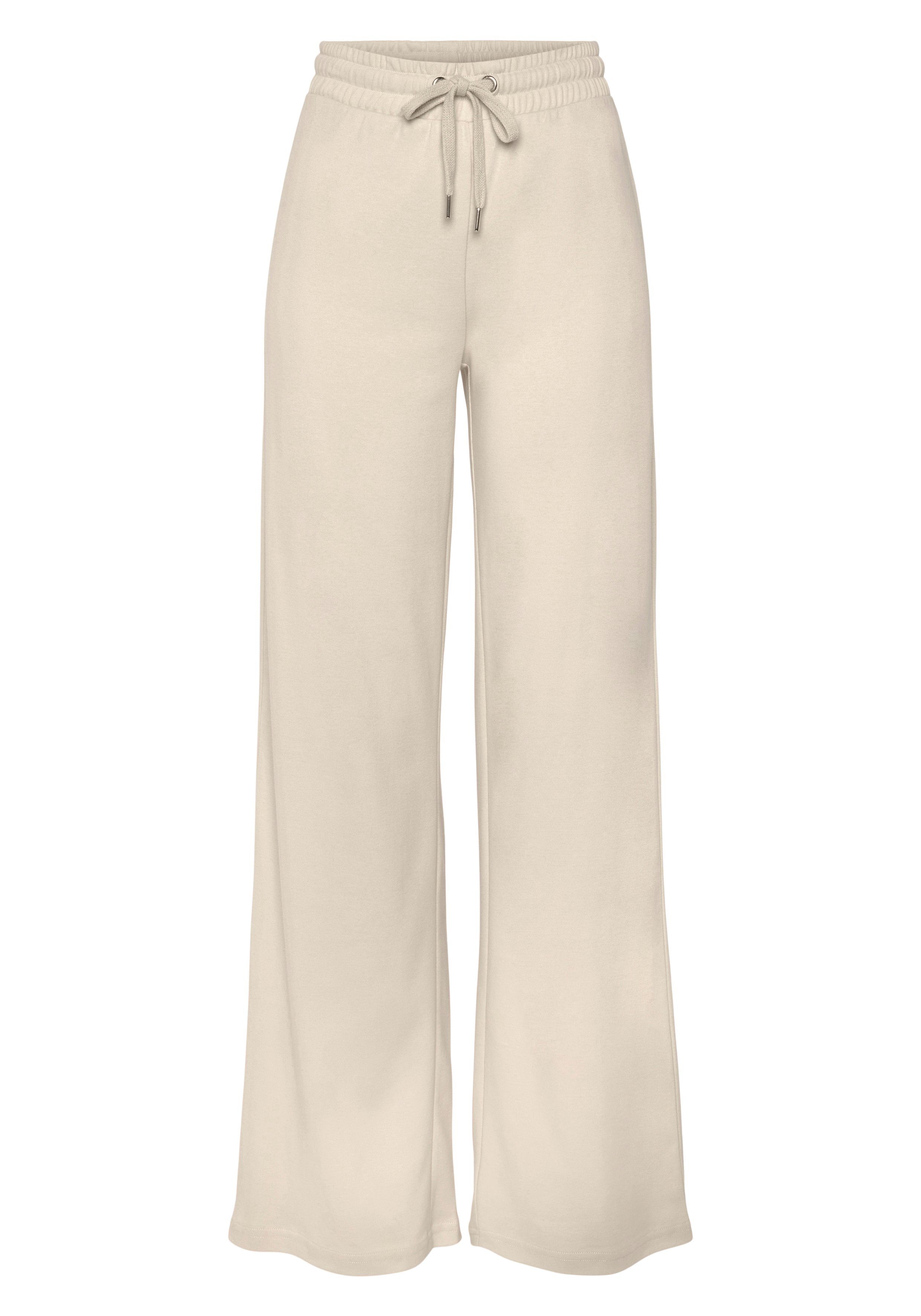 Lascana Sweatbroek -Loungebroek met uitlopende pijpen, loungewear