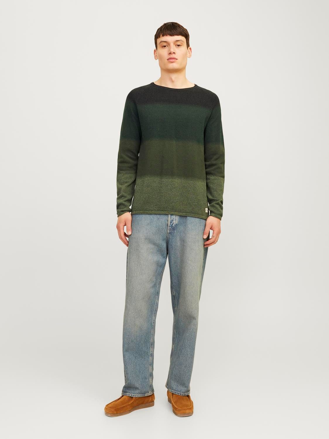 Jack & Jones Trui met ronde hals JJEHILL KNIT CREW NECK NOOS