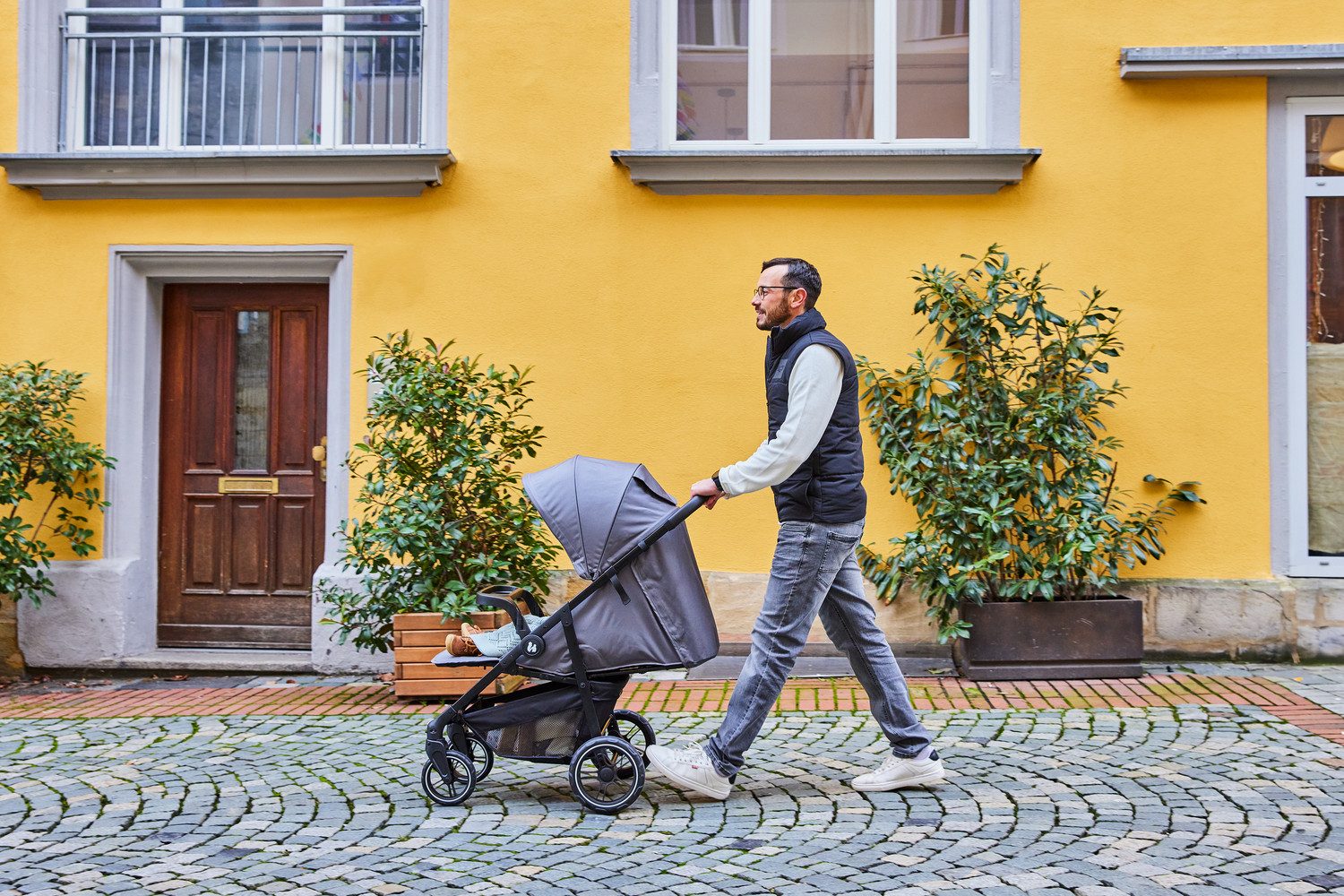 Hauck Kinder-buggy Shop N Care, Dusty Blue tot 22 kg belastbaar, compatibel met babyschaal