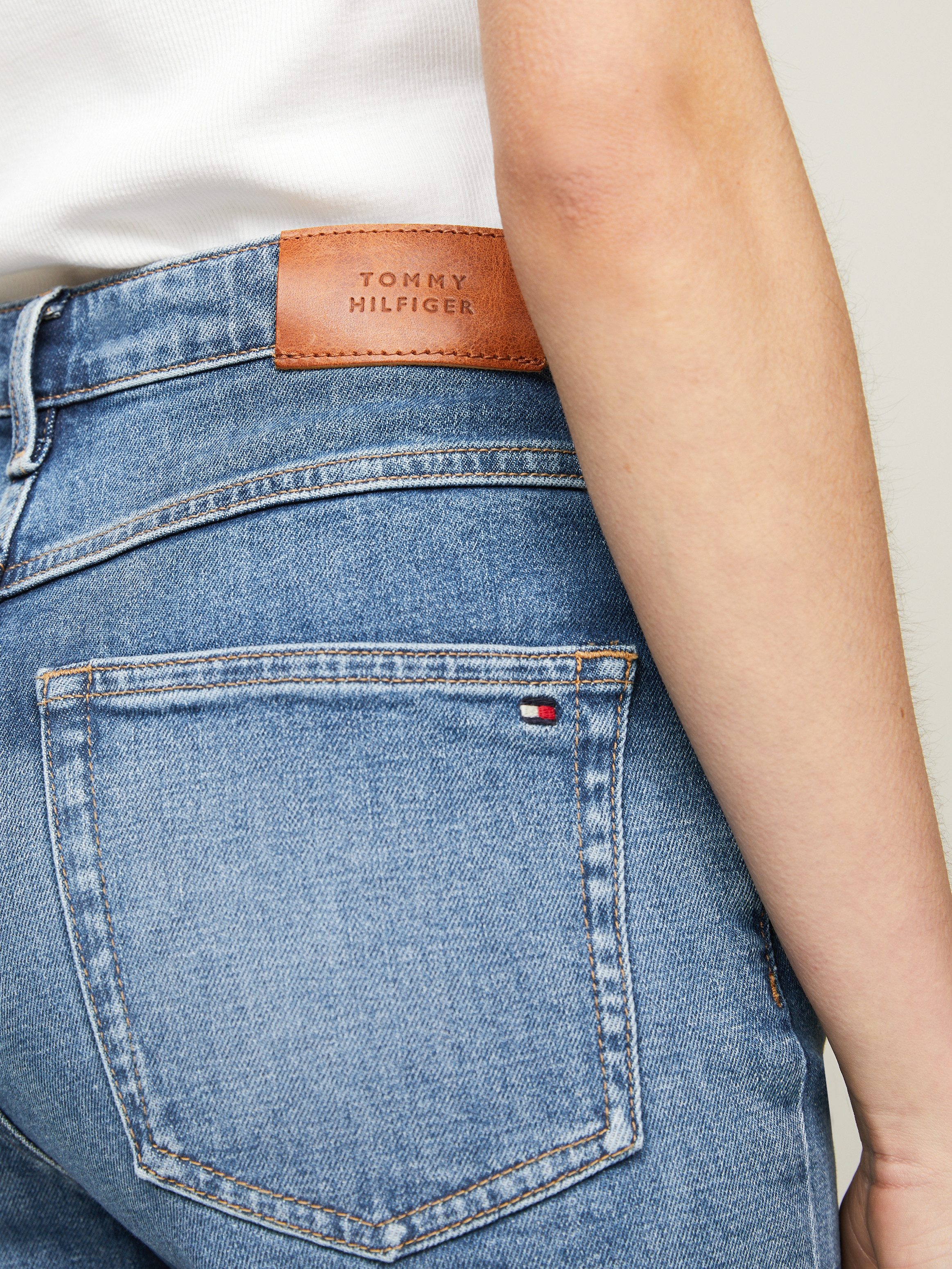 Tommy Hilfiger Short DNM SLIM SHORT HW MEL