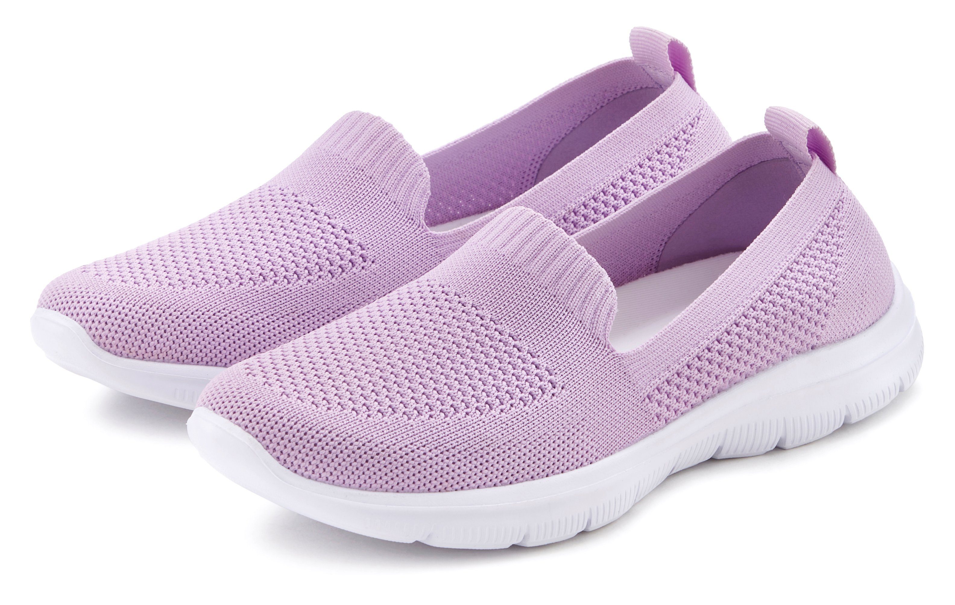 Lascana Instappers Slip-on sneaker, lage schoen, ultralichte sneaker, VEGAN