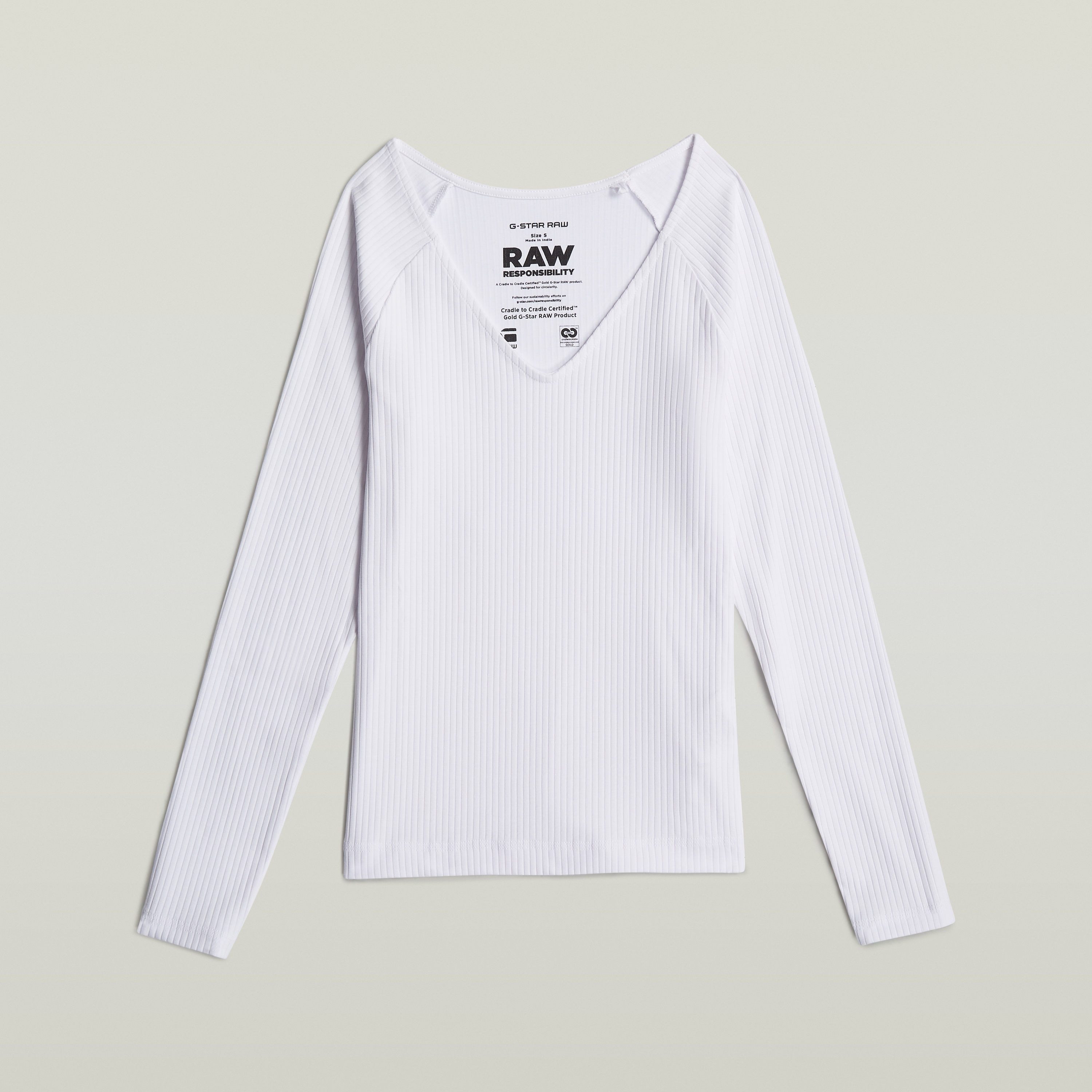 G-Star RAW Longsleeve Slim Rib met stretchaandeel