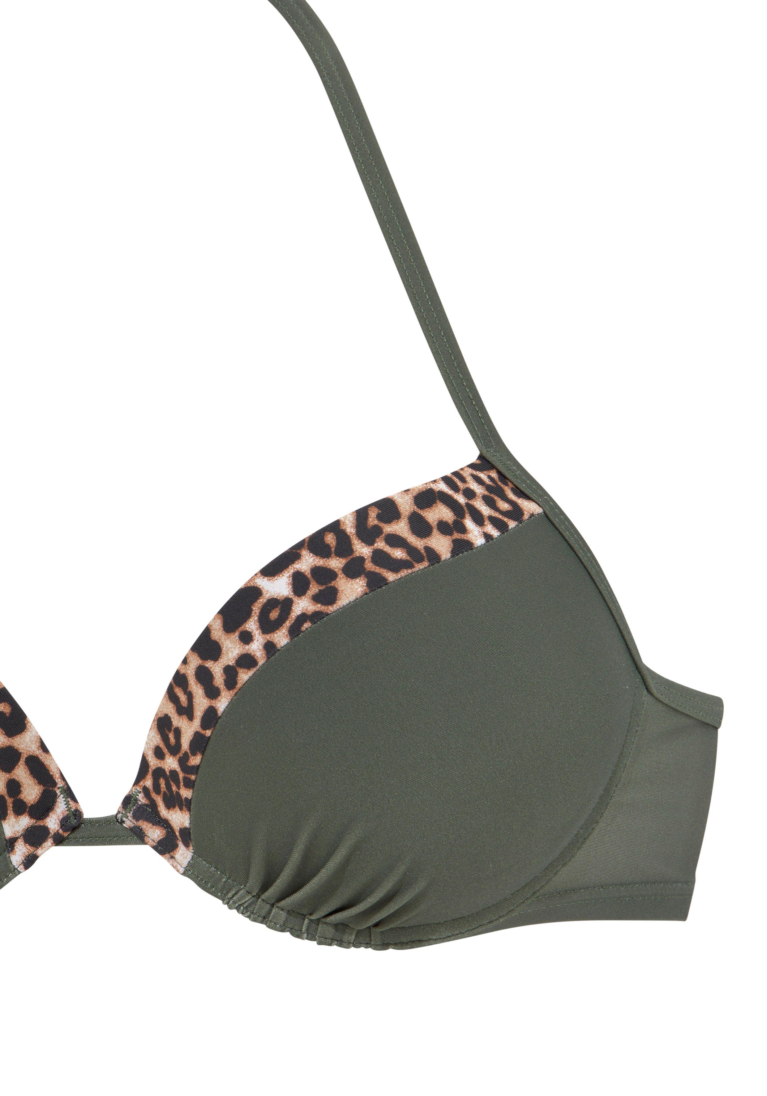 Lascana Push-upbikinitop Adelin met gedessineerde inzetten