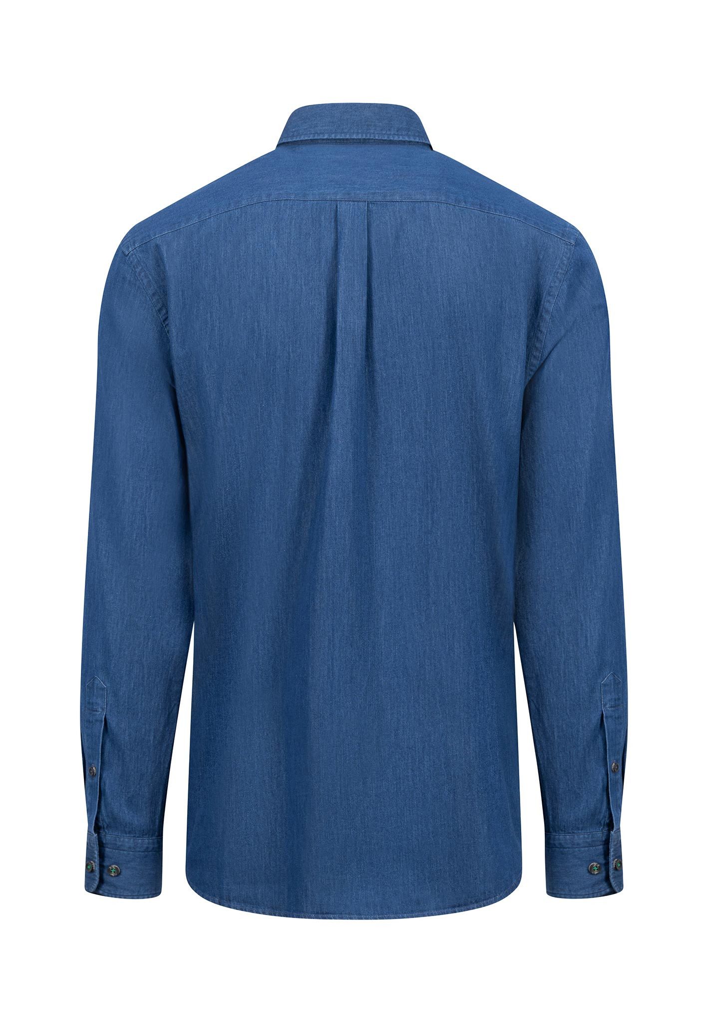 FYNCH-HATTON Jeans overhemd met geborduurd logo
