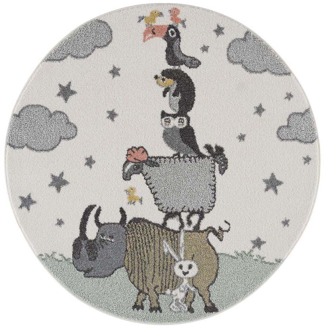 Carpet City Kindervloerkleed Anime9394 Speelkleed met dieren, zachte pool, gemakkelijk in onderhoud, kinderkamer