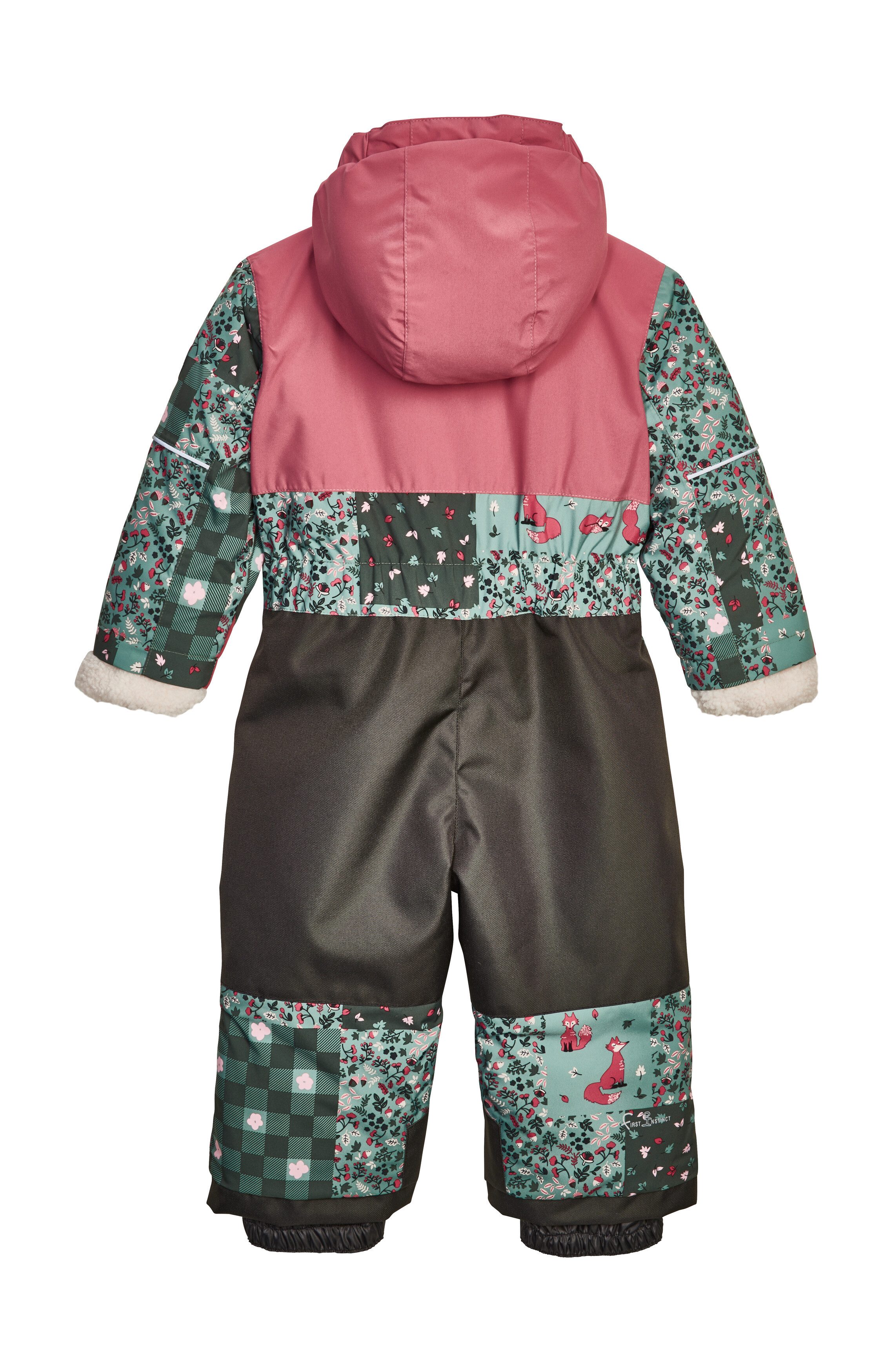 first instinct by killtec Jumpsuit FISW 45 MNS ONPC Wind- en waterdichte ski-overall met vrolijke print en teddyfleece