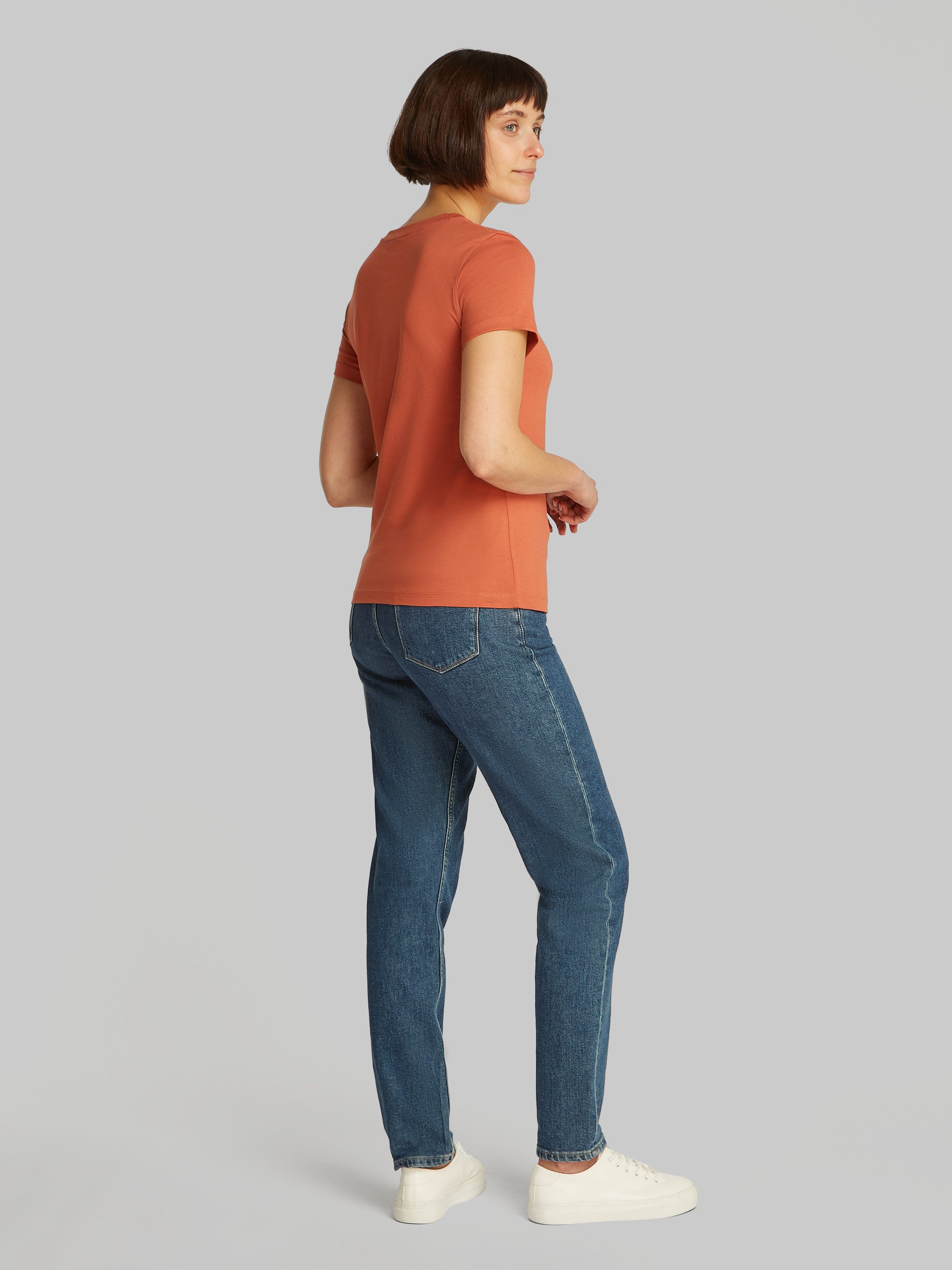Calvin Klein Shirt met ronde hals 2-PACK MONOLOGO SLIM TEE met calvin klein jeans logoprint op borsthoogte (2-delig, Set van 2)