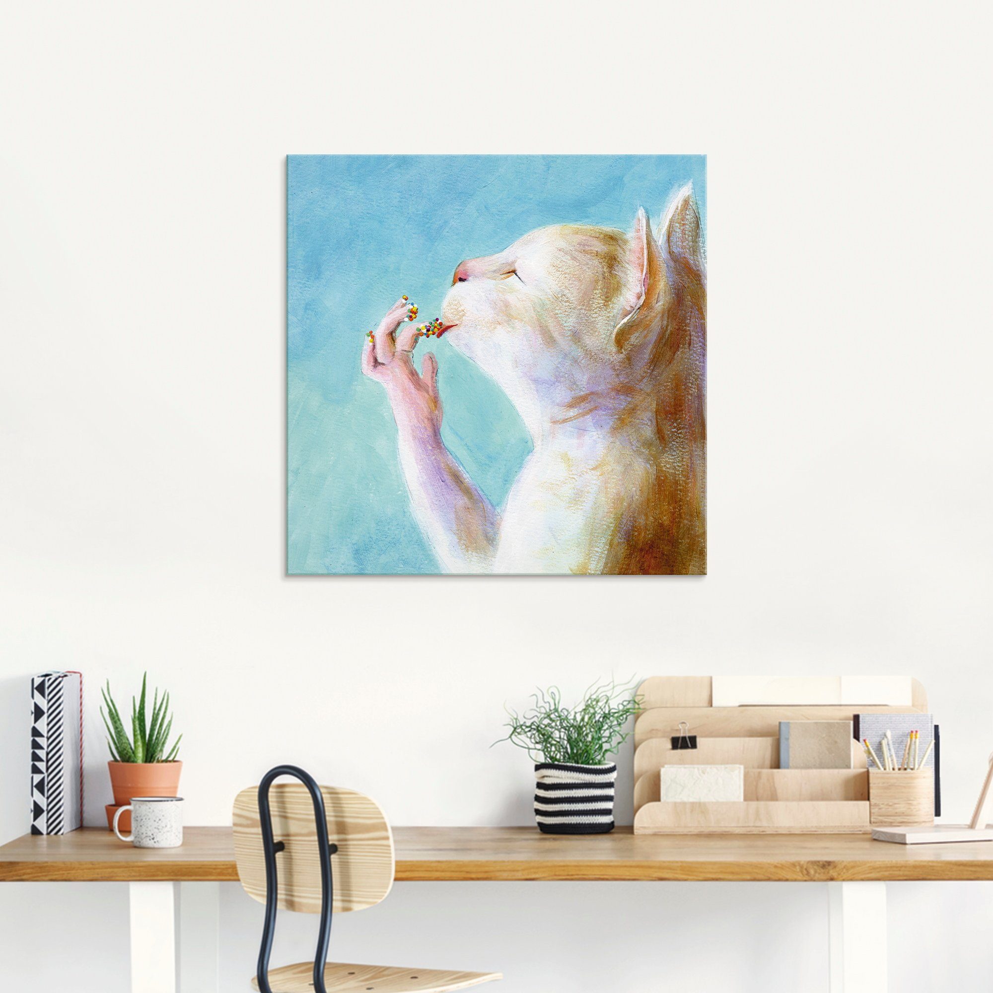 Artland Print op glas Zoetekauw in verschillende maten