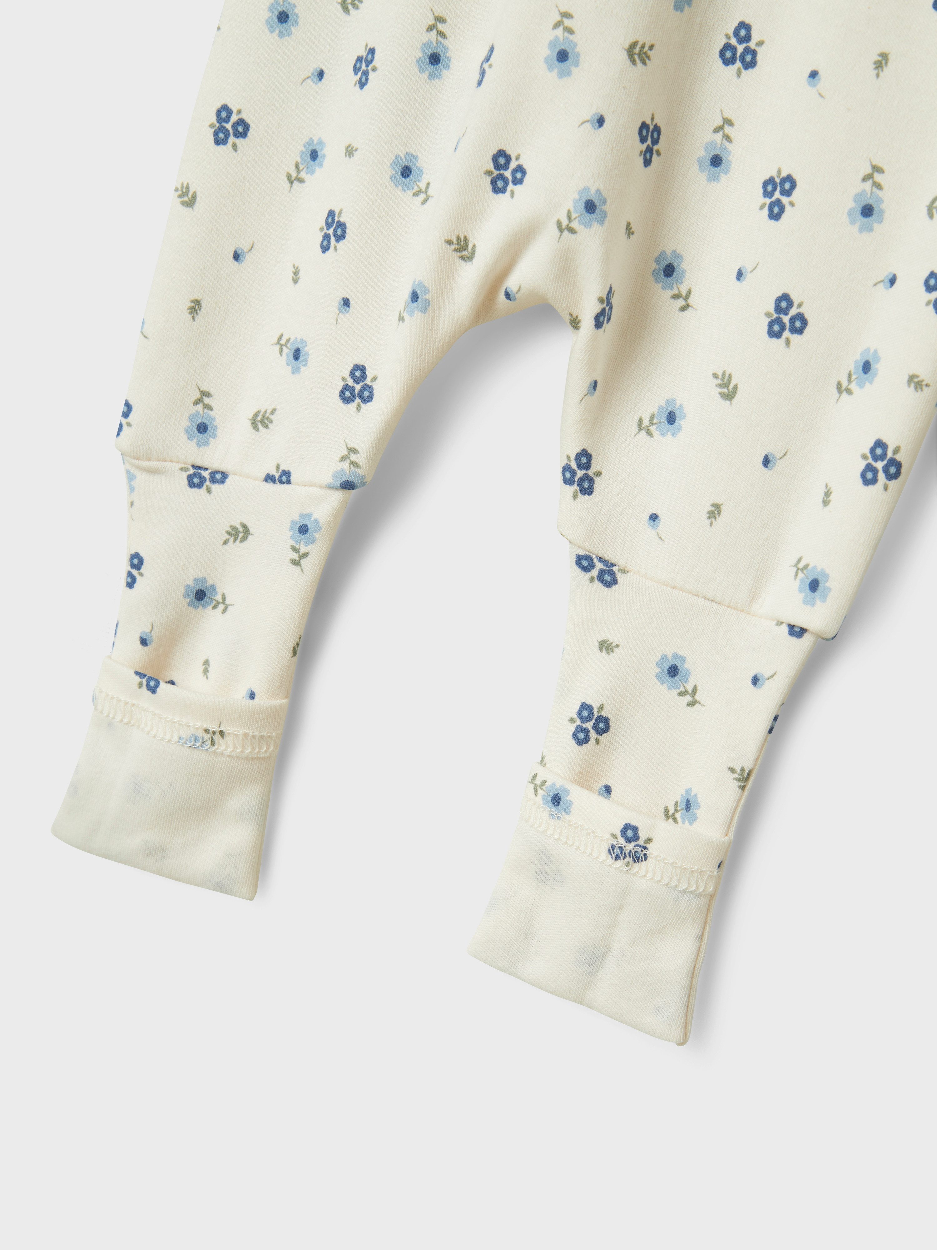 Name It Pyjama NBFNIGHTSUIT 2P ZIP FF JET FLOWER NOOS (set, 2-delig)