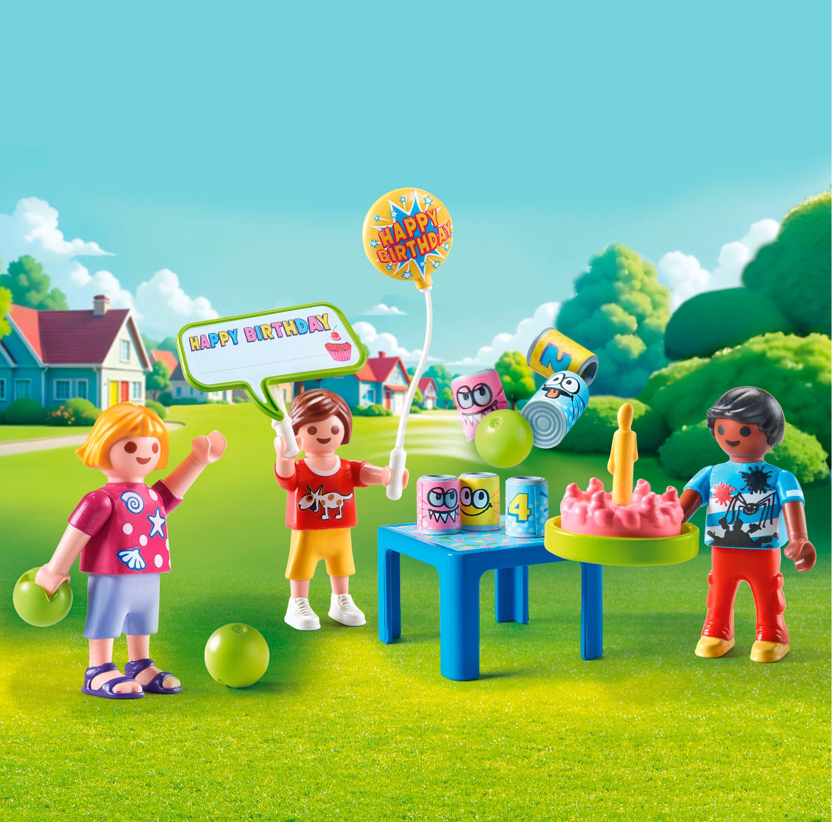 Playmobil® Constructie-speelset Kinder Geburtstagsparty (71968), Playmobil Gift Set (22-delig)