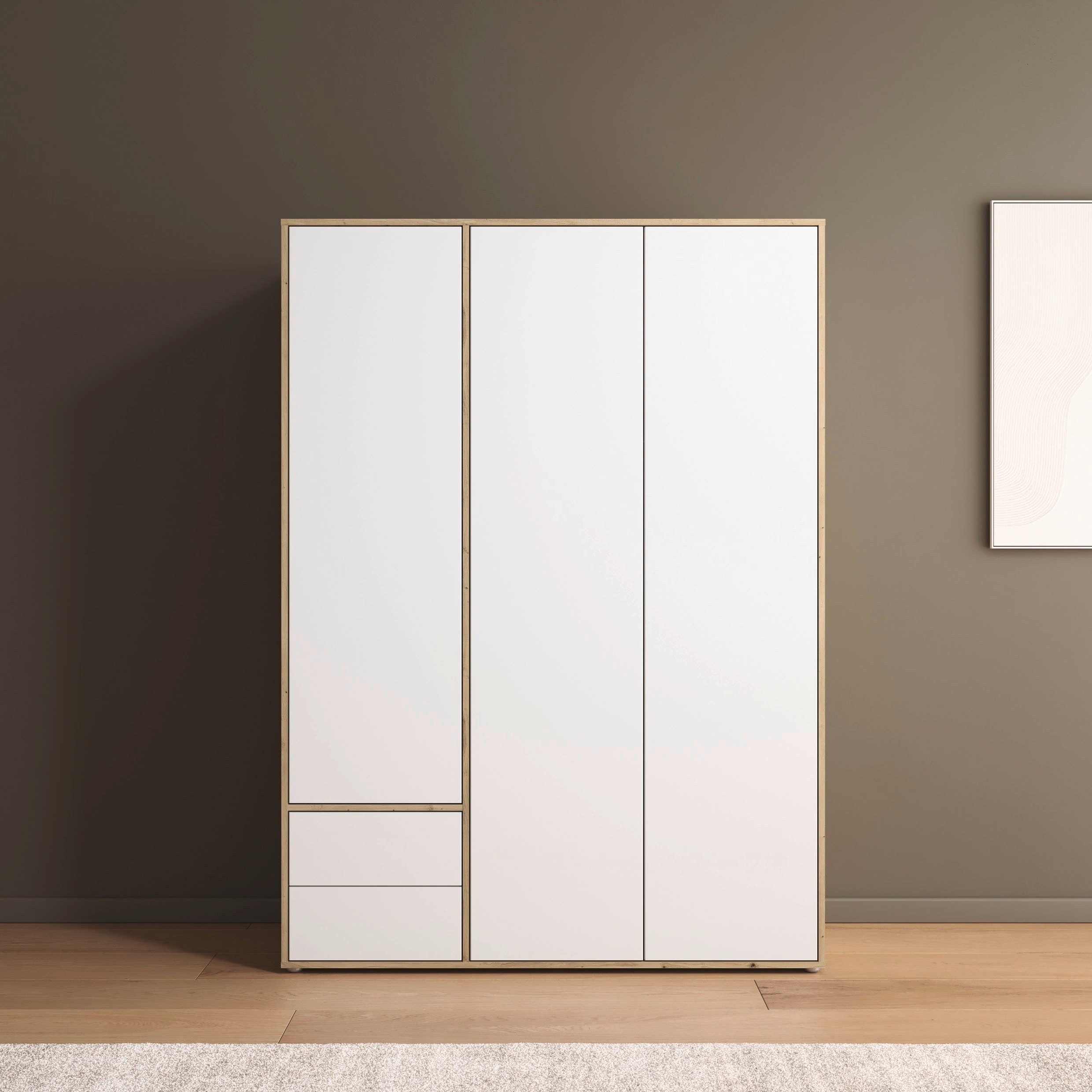 rauch Draaideurkast Kledingkast Kast Garderobe Wasmand NABILA veel Opbergruimte met 2 lades en push-to-open functie topseller made in germany
