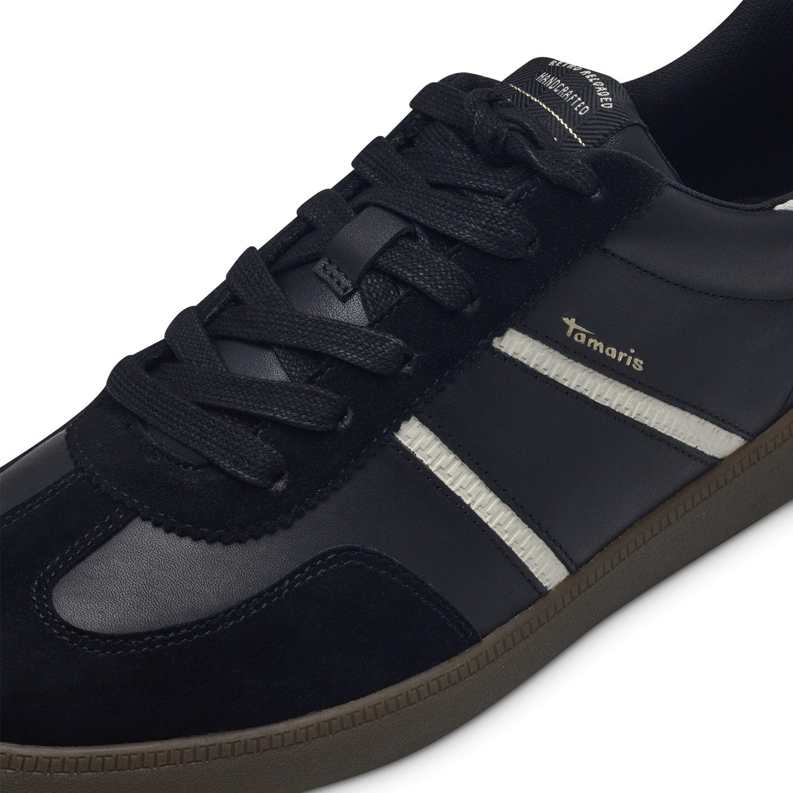 Tamaris Plateausneakers vrijetijdsschoen, lage schoen, veterschoen met gepolsterde schacht