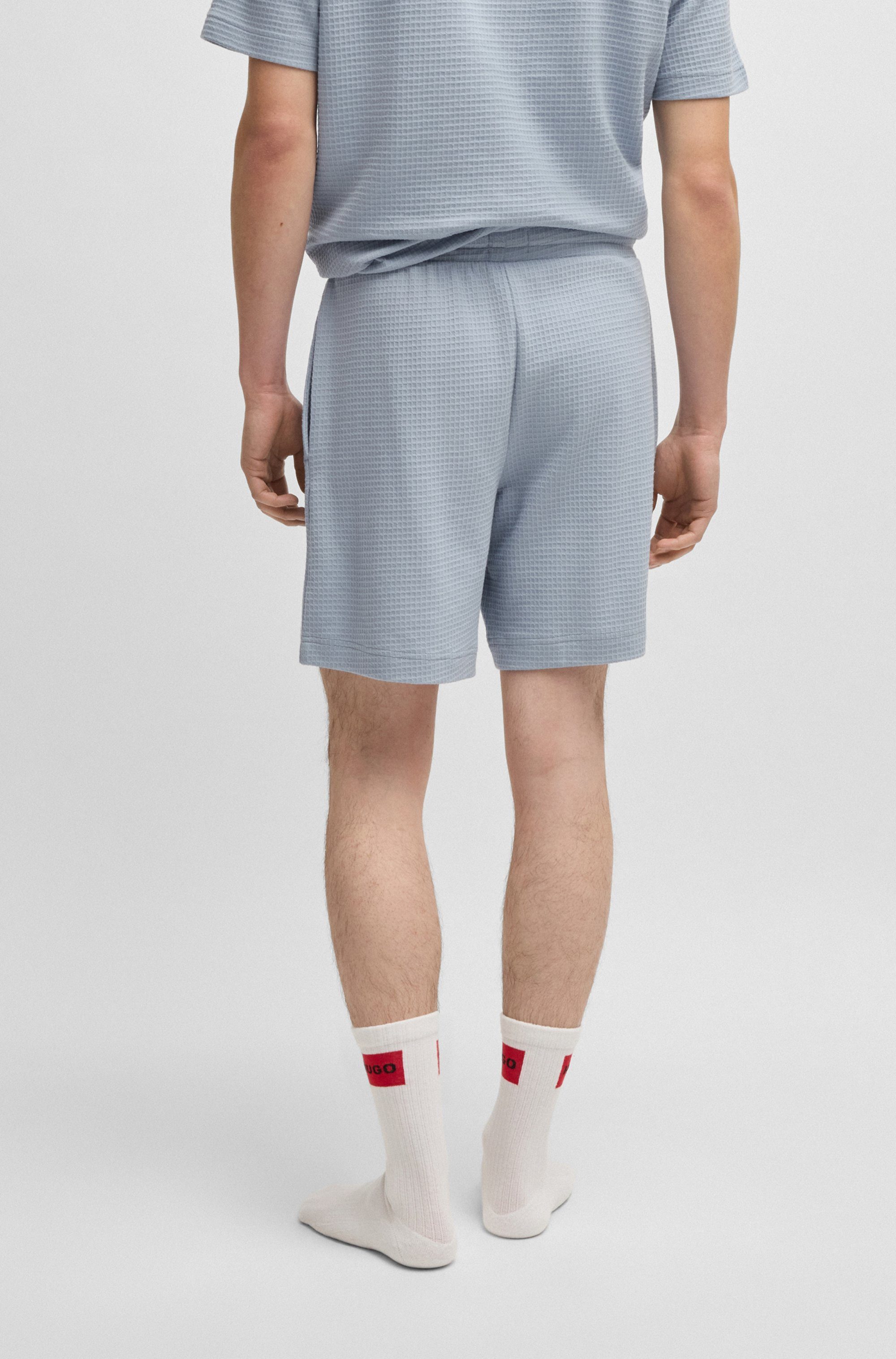 HUGO underwear Pyjamashort Austin Short met een rijgkoord