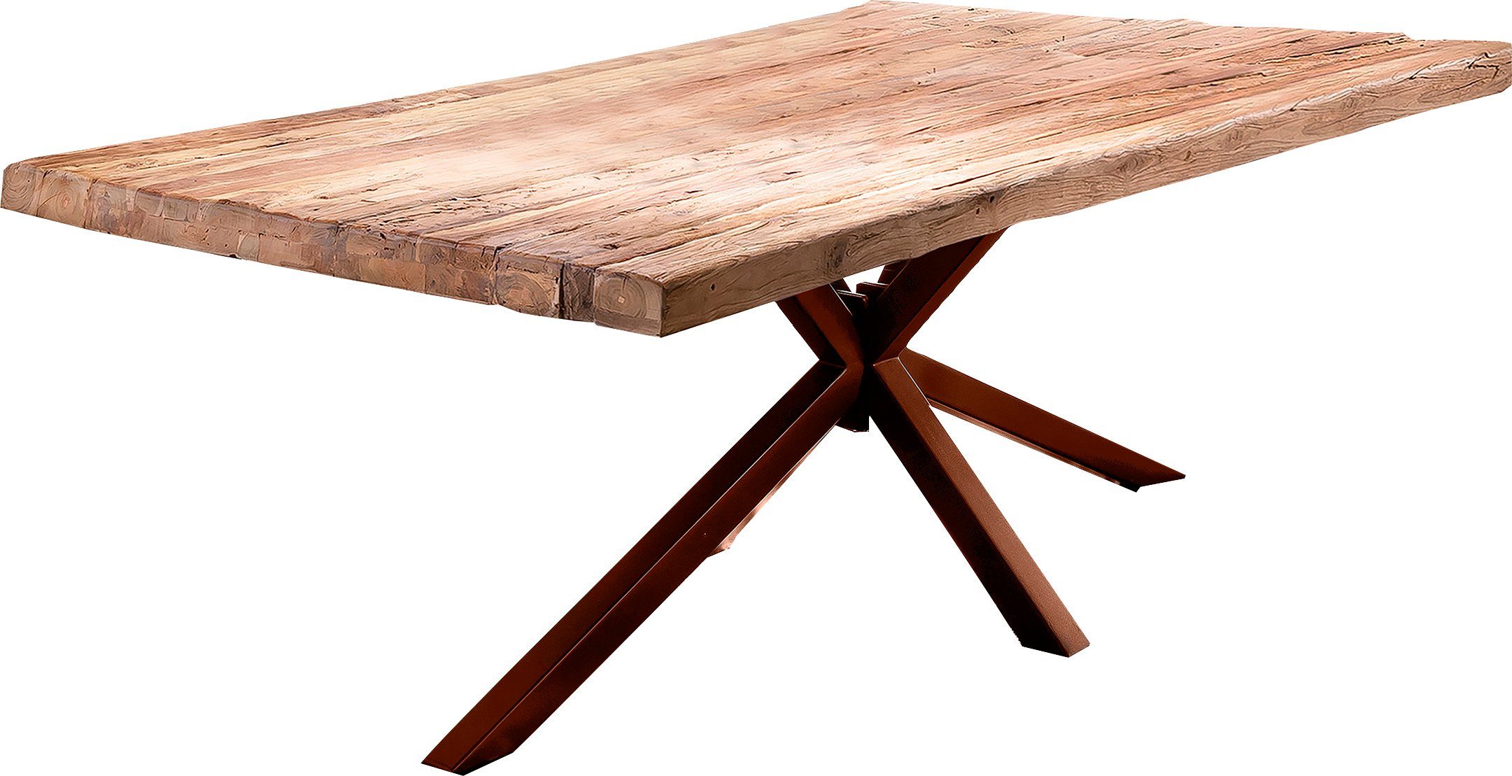 SIT Eettafel Plaat van gerecycled teakhout eettafels maat 240 cm x 76 cm x 100 cm