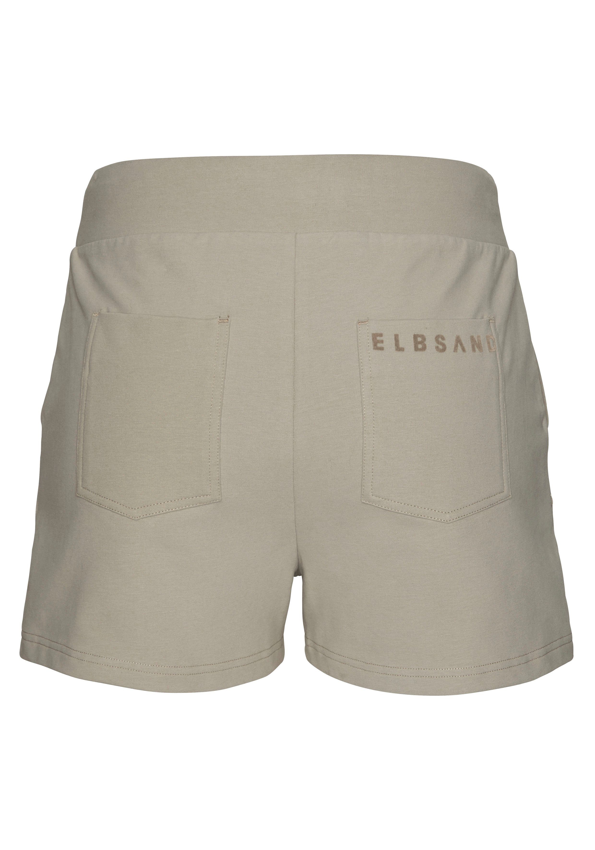 Elbsand Sweatshort Melros met zakken, korte broek van katoen, strandbroek, sportief-casual
