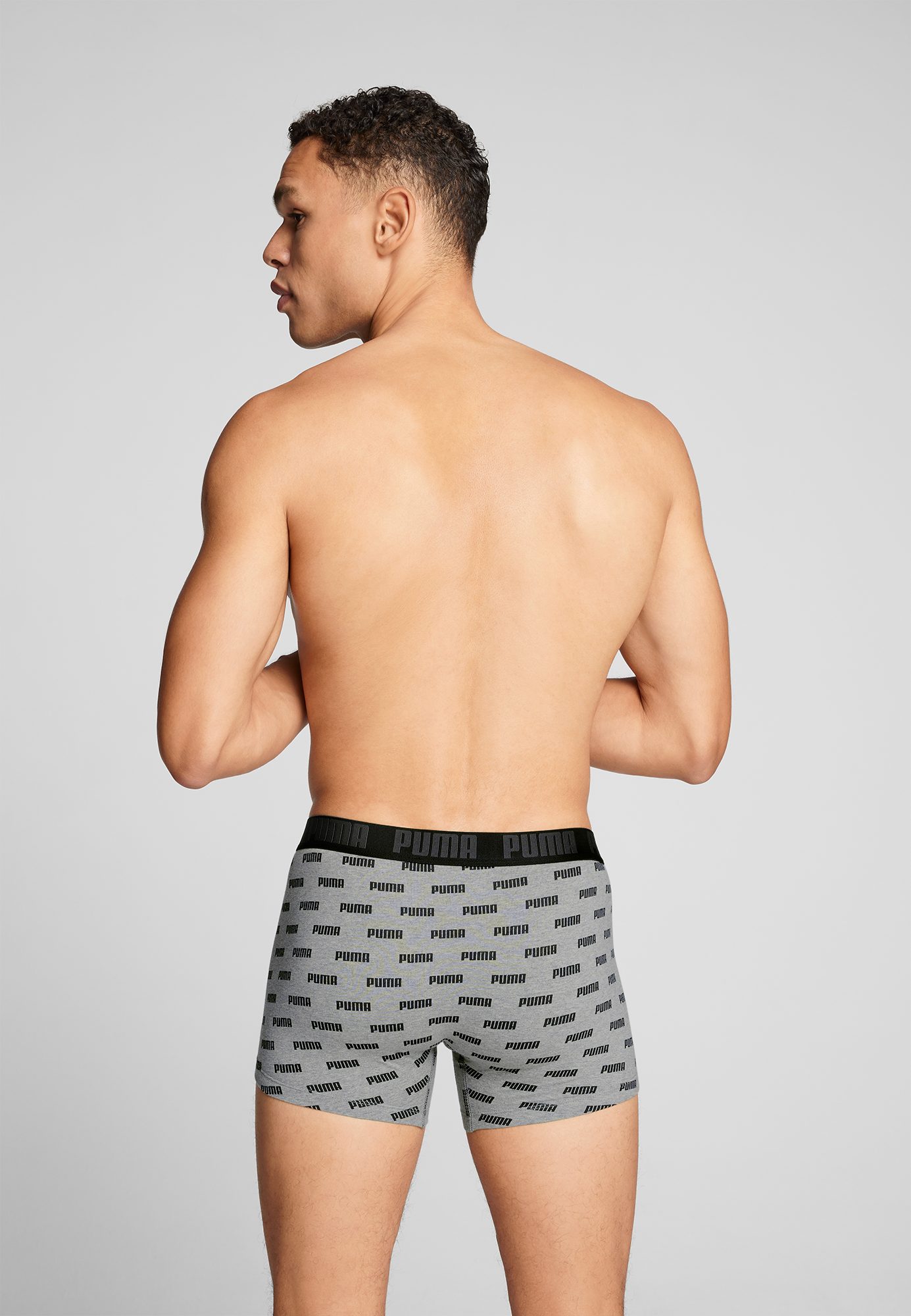 PUMA Boxershort met all-over puma-print (2 stuks, Set van 2)