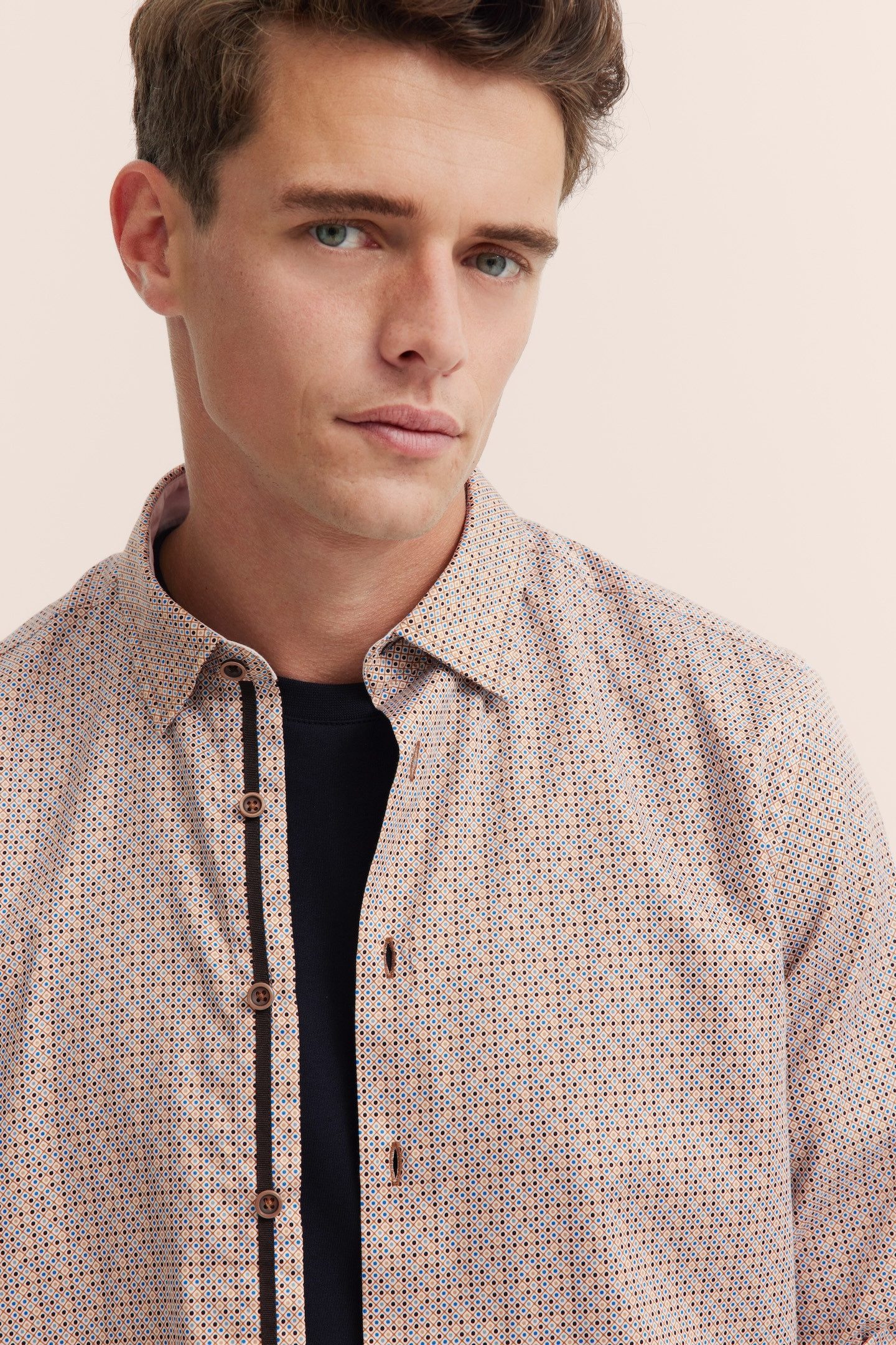 Bugatti Overhemd met lange mouwen met under-button-down