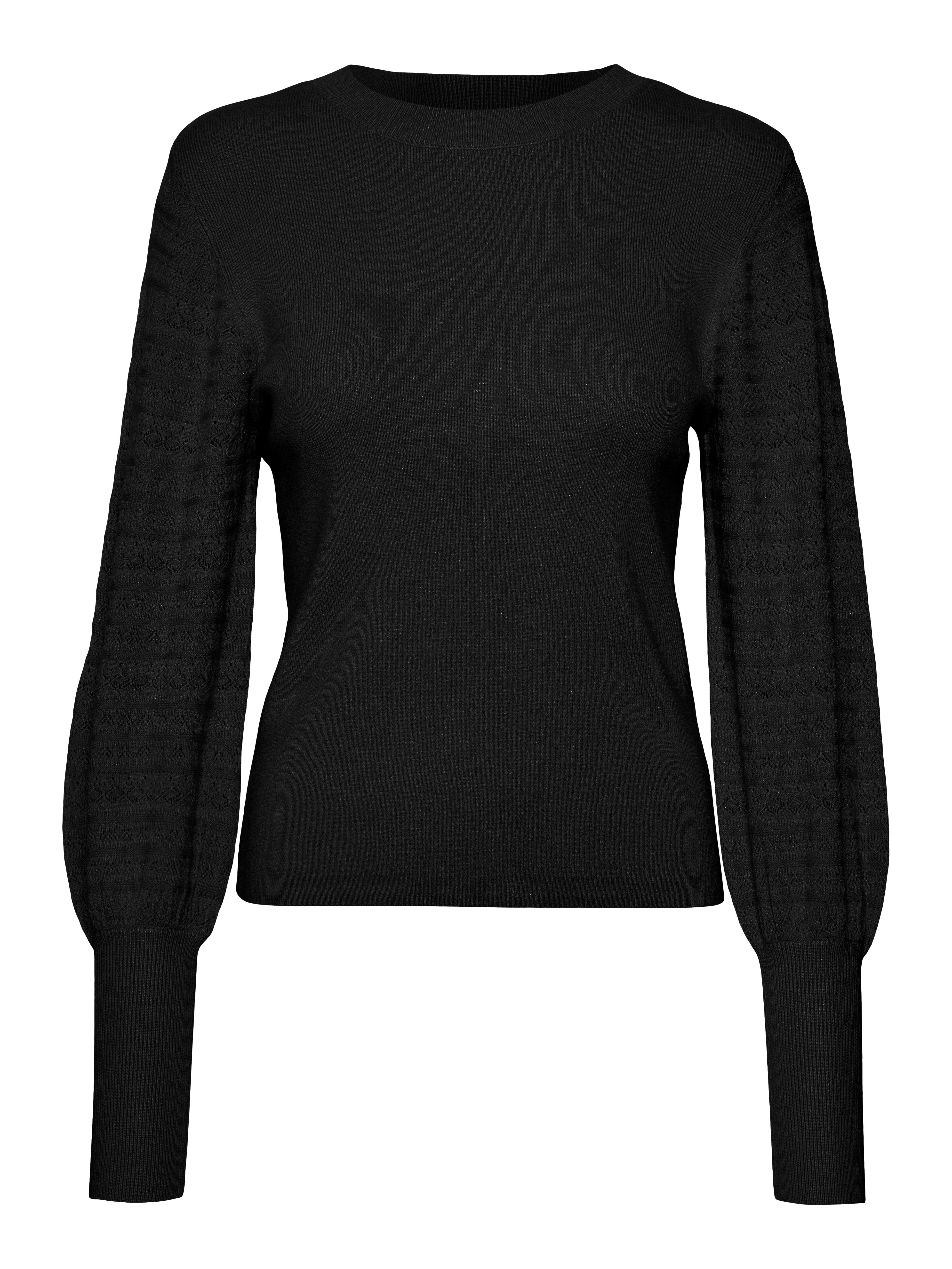 Vero Moda Gebreide trui VMHOLLYPOINTELLE LS O-NCK PULLOVE GA BOO