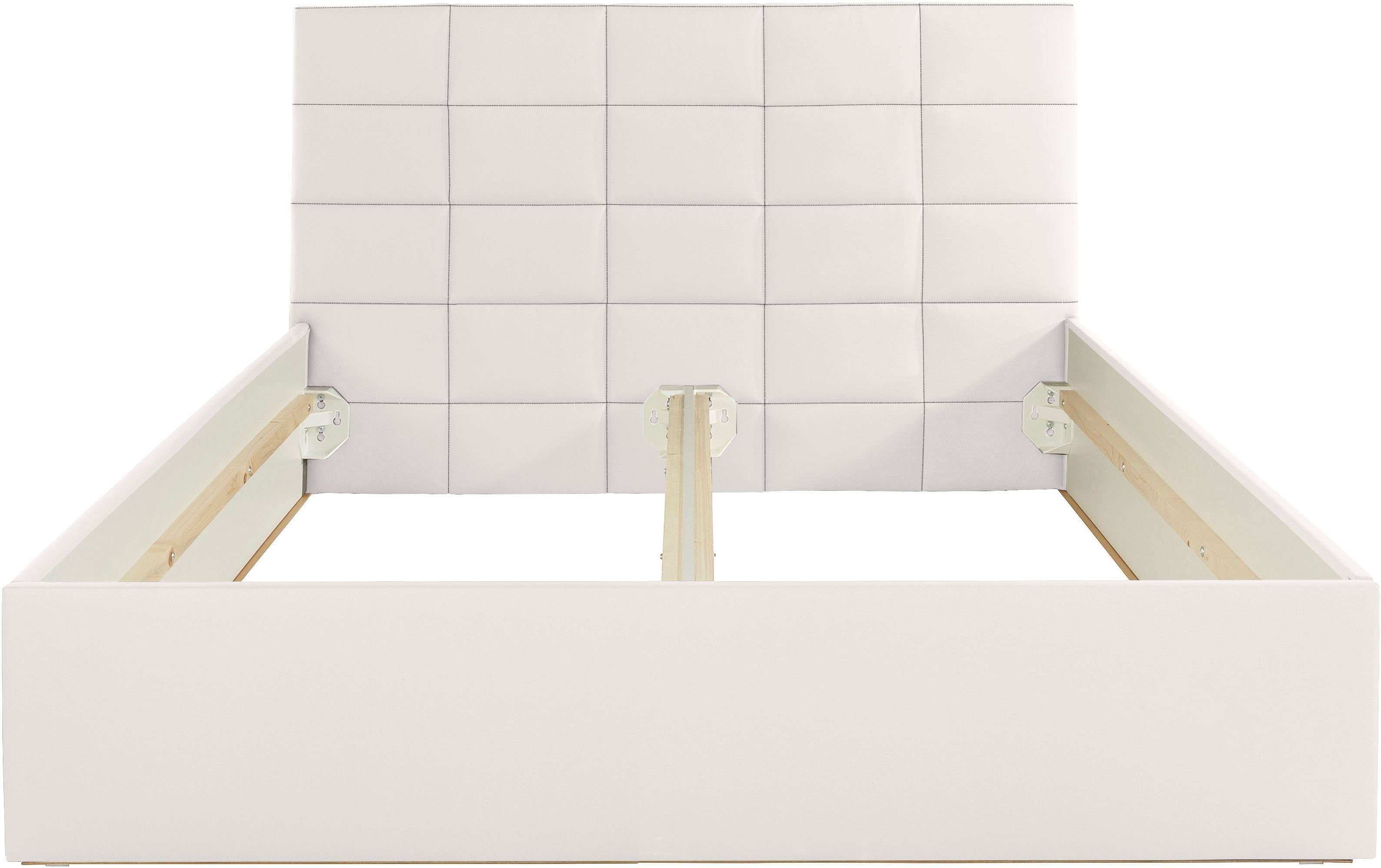 Westfalia Polsterbetten Gestoffeerd bed met bedkist bij uitvoering met matras, in 2 hoogten