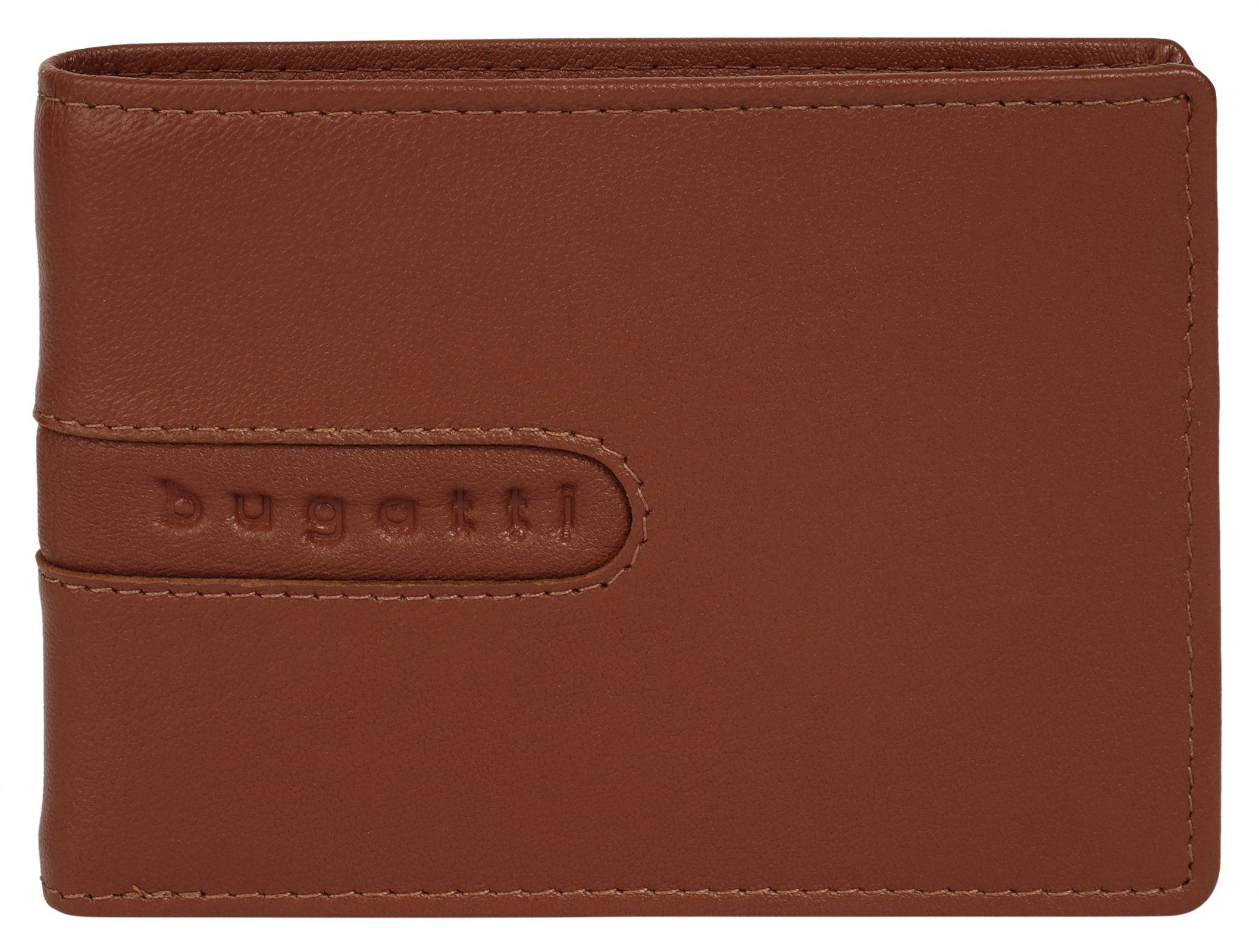 Bugatti Portemonnee Bomba echt leder unisex portemonnees bruin