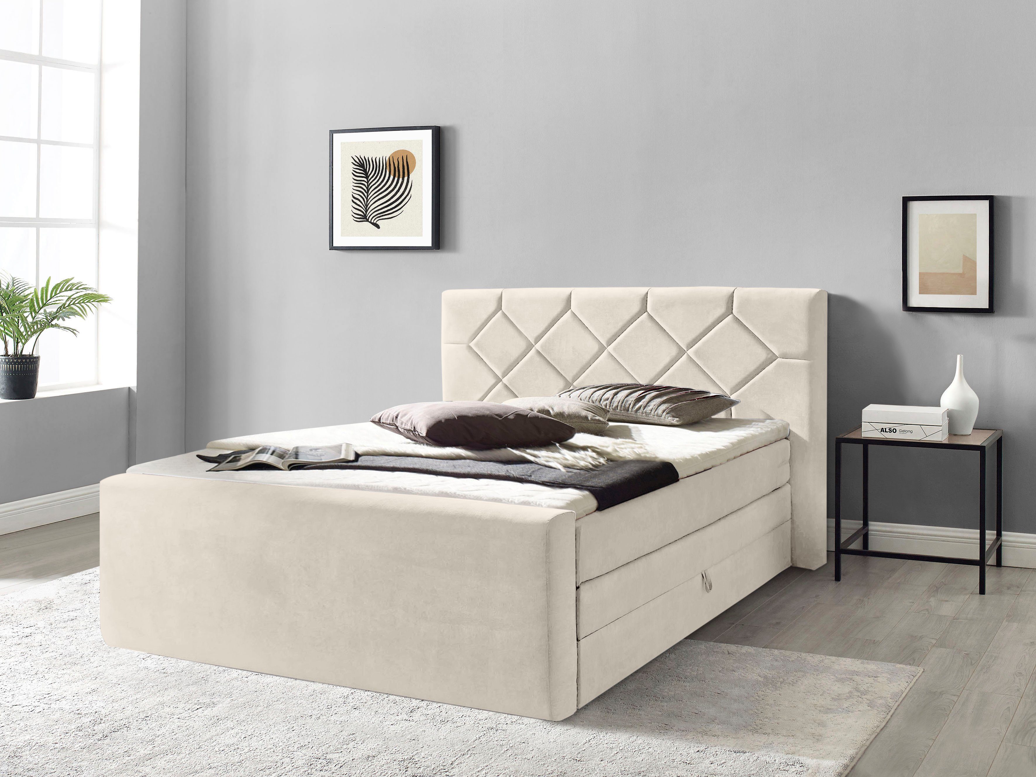 Places of Style Boxspring Atlanta inclusief topmatras en bedkist