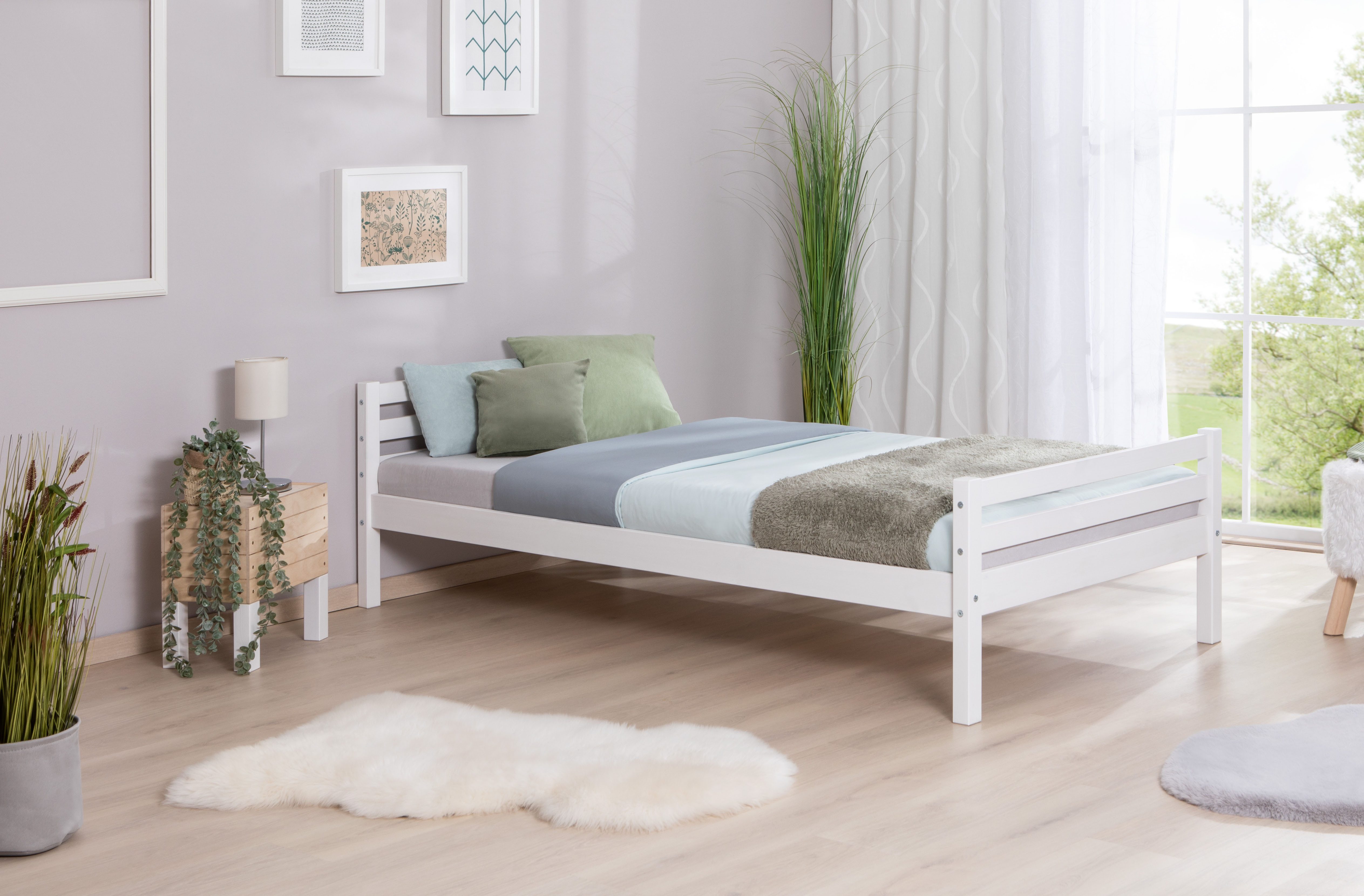 Ticaa Kinderbed Nadine Futonbed in diverse breedten, grenen, met rolbodem