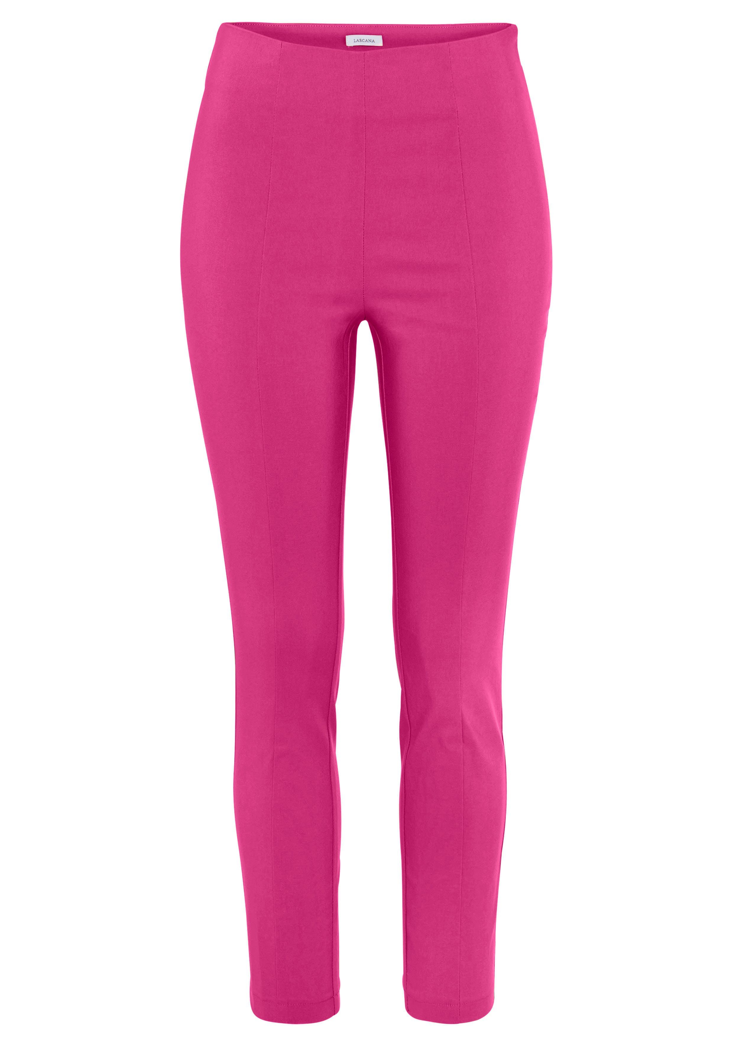 Lascana Stretchbroek met figuurvriendelijke tailleband, elegante stofbroek in smalle pasvorm