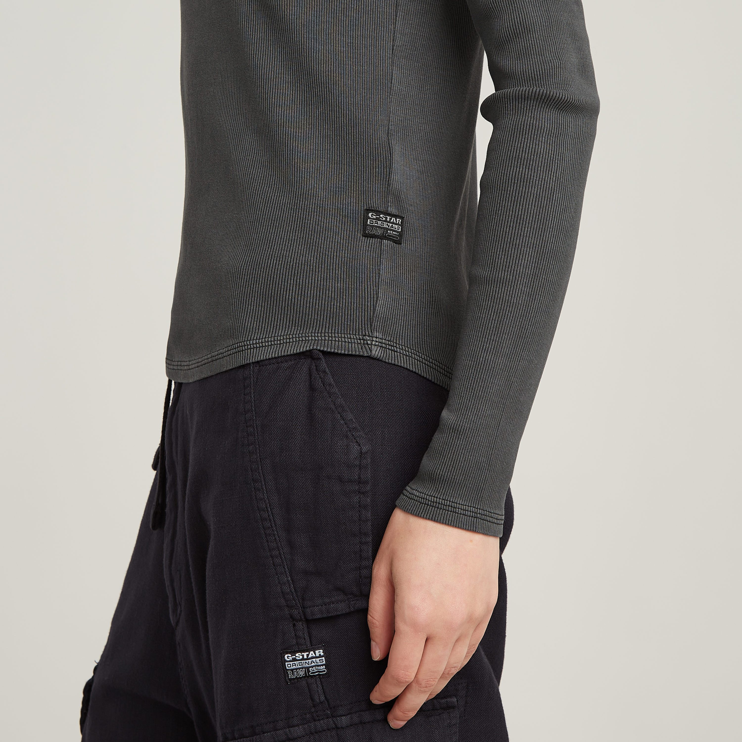 G-Star RAW Shirt met lange mouwen Tops Overdyed slim
