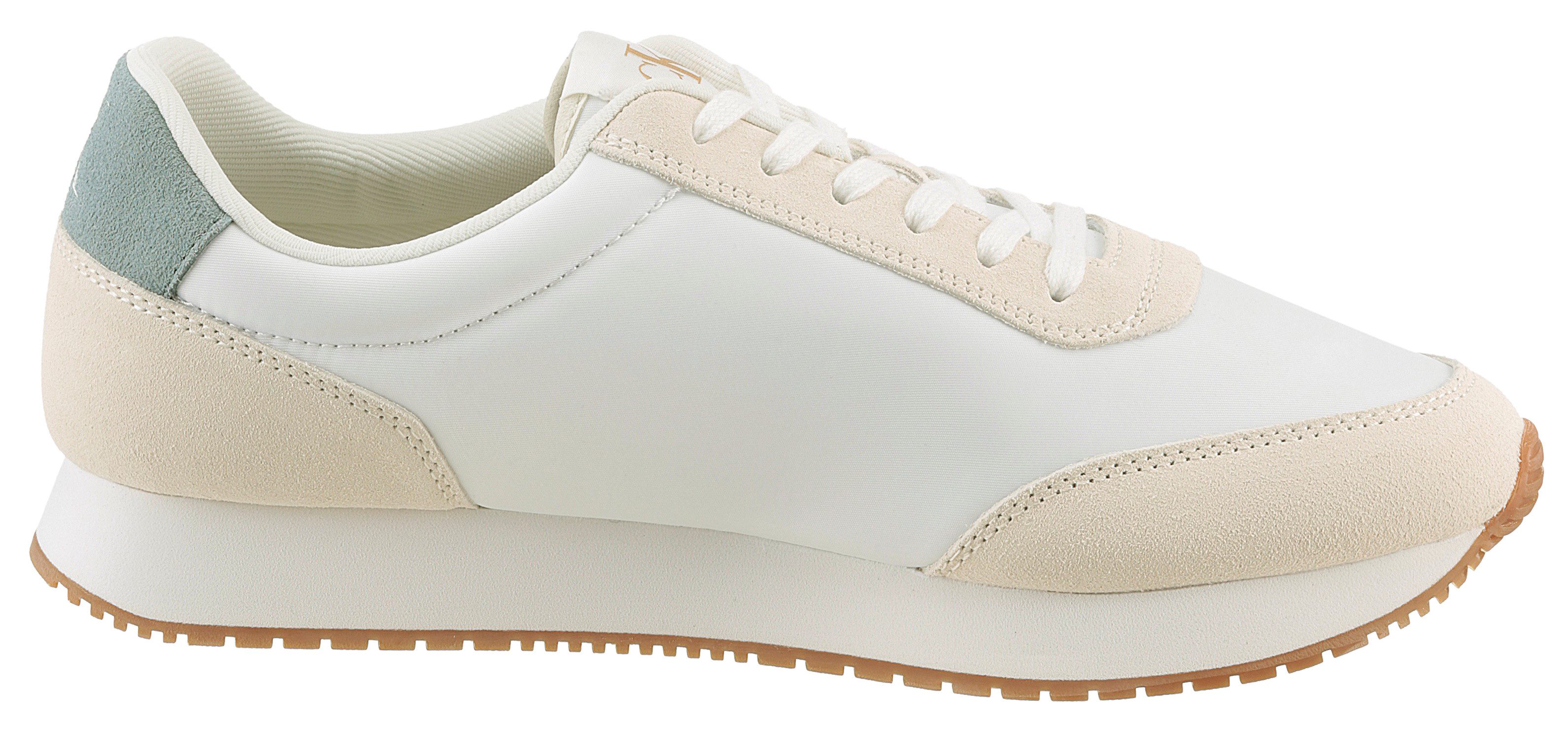 Calvin Klein Plateausneakers RETRO RUNNER ICONIC SNK vrijetijdsschoen, veterschoen, lage schoen met zij ck-logo