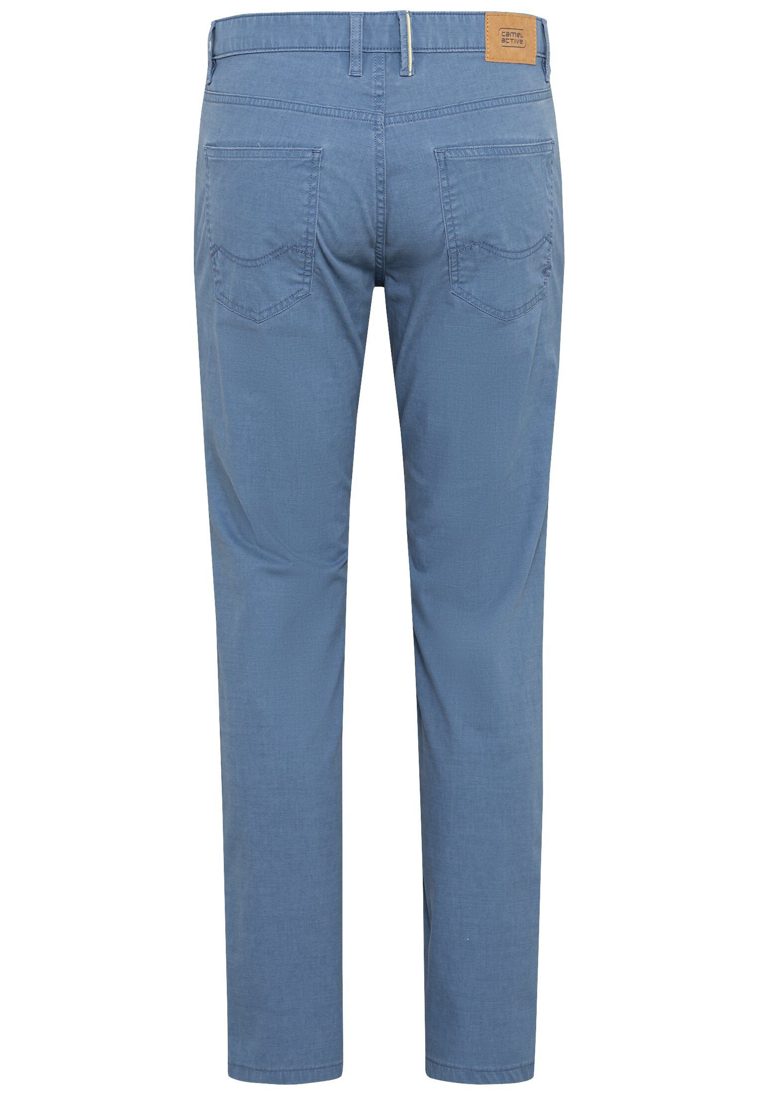 camel active 5-pocket jeans met leren merklabel