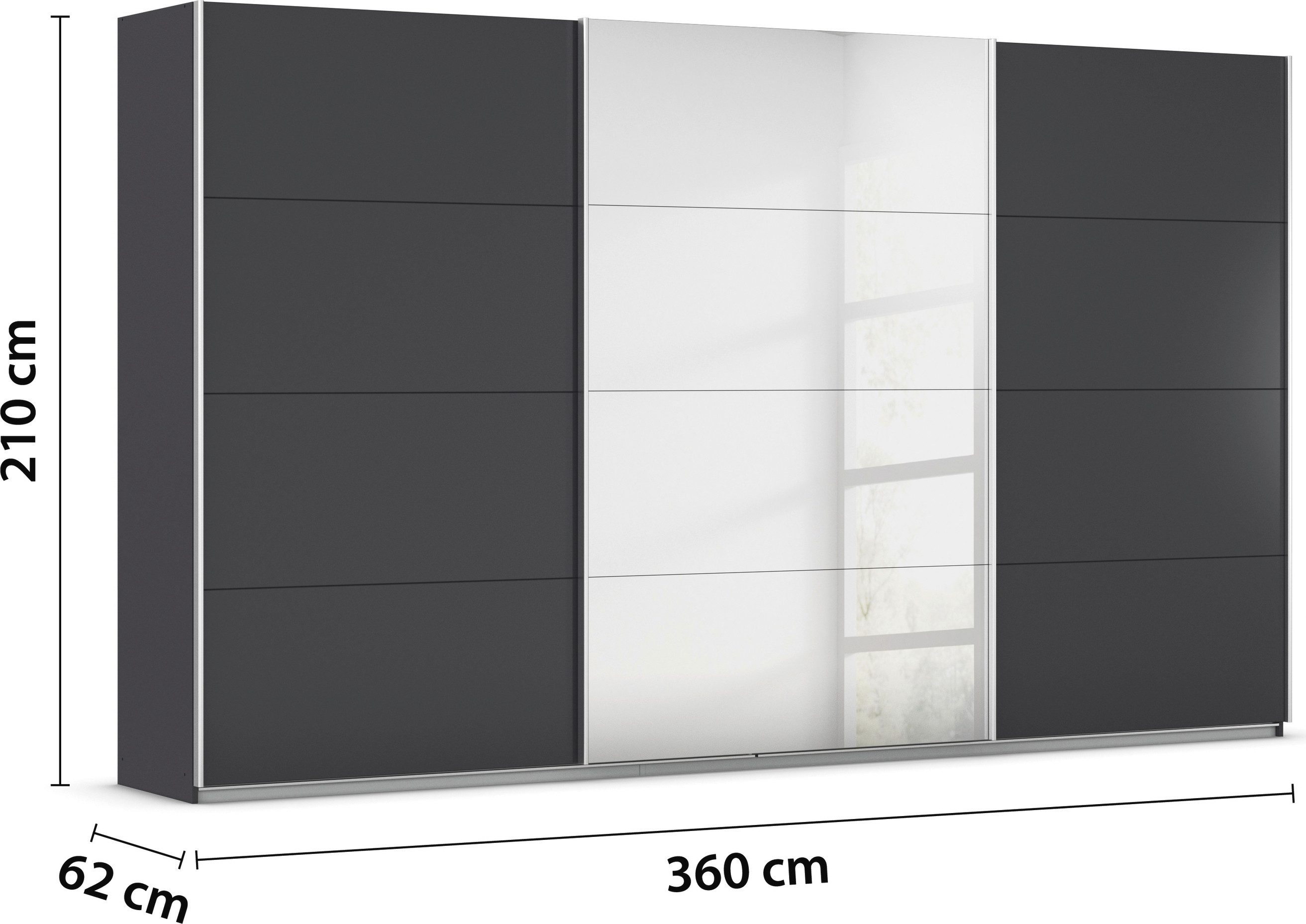 rauch Schuifdeurkast Kledingkast kast OTTO´S CHOICE garderobe AGORDO Top interieur, in 4 breedtes en 2 hoogtes MADE IN GERMANY