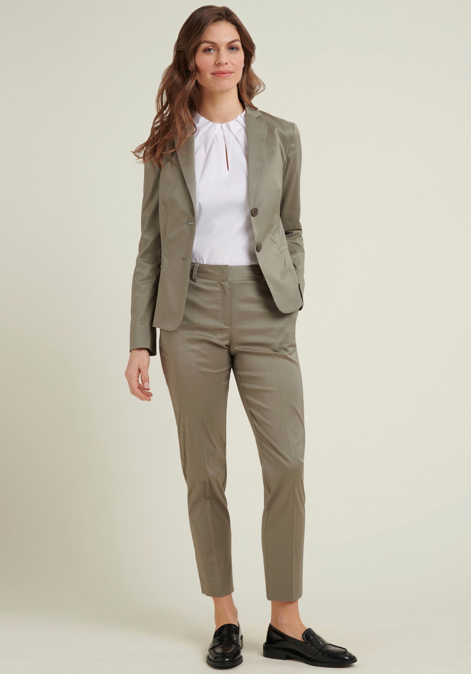 daniel hechter korte blazer in lichte weefkwaliteit bruin