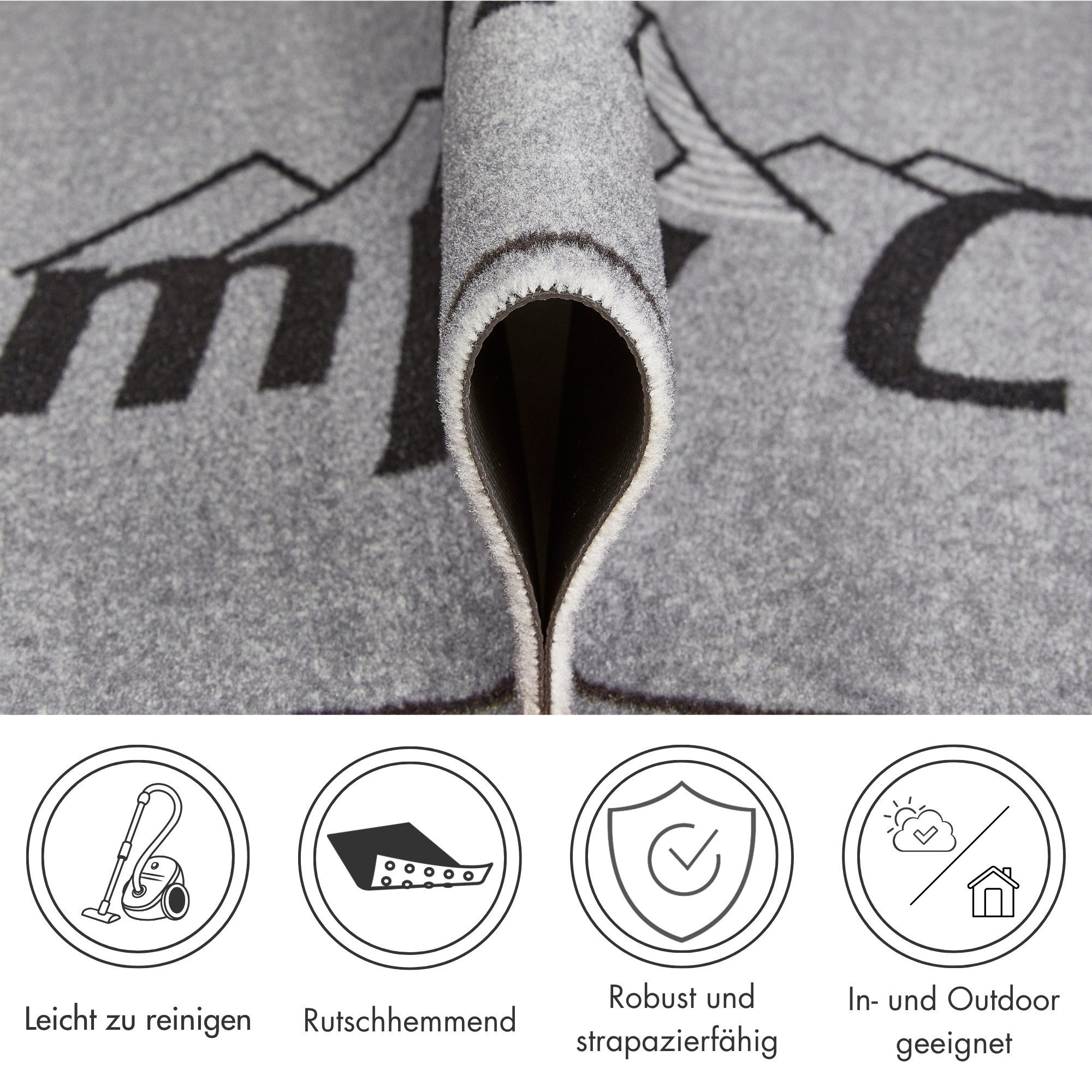 my home Loper Camping met opschrift, ideaal voor campers & caravans, in- en outdoor geschikt