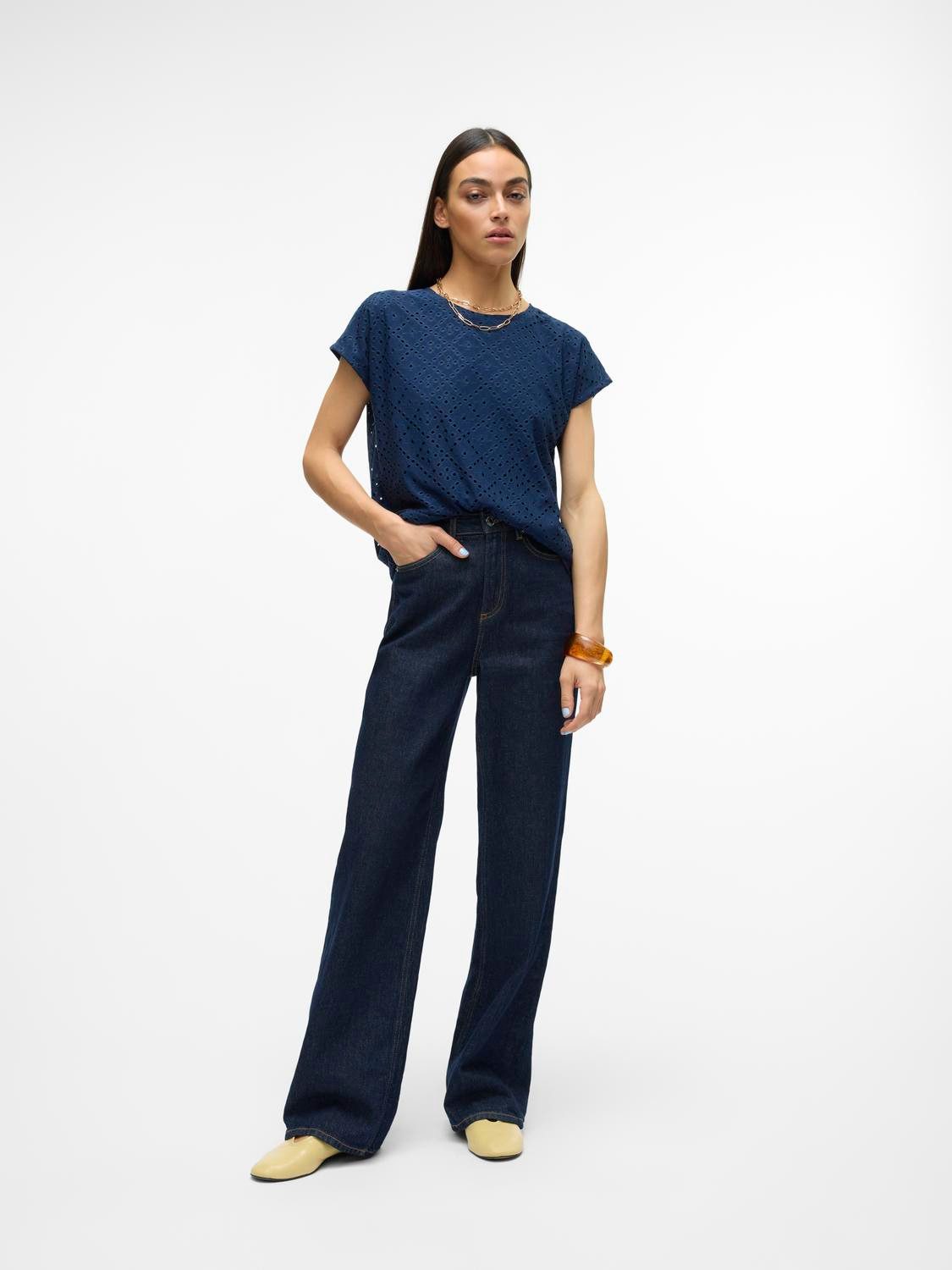 Vero Moda Shirt met korte mouwen VMTASSA SS TOP JRS GA