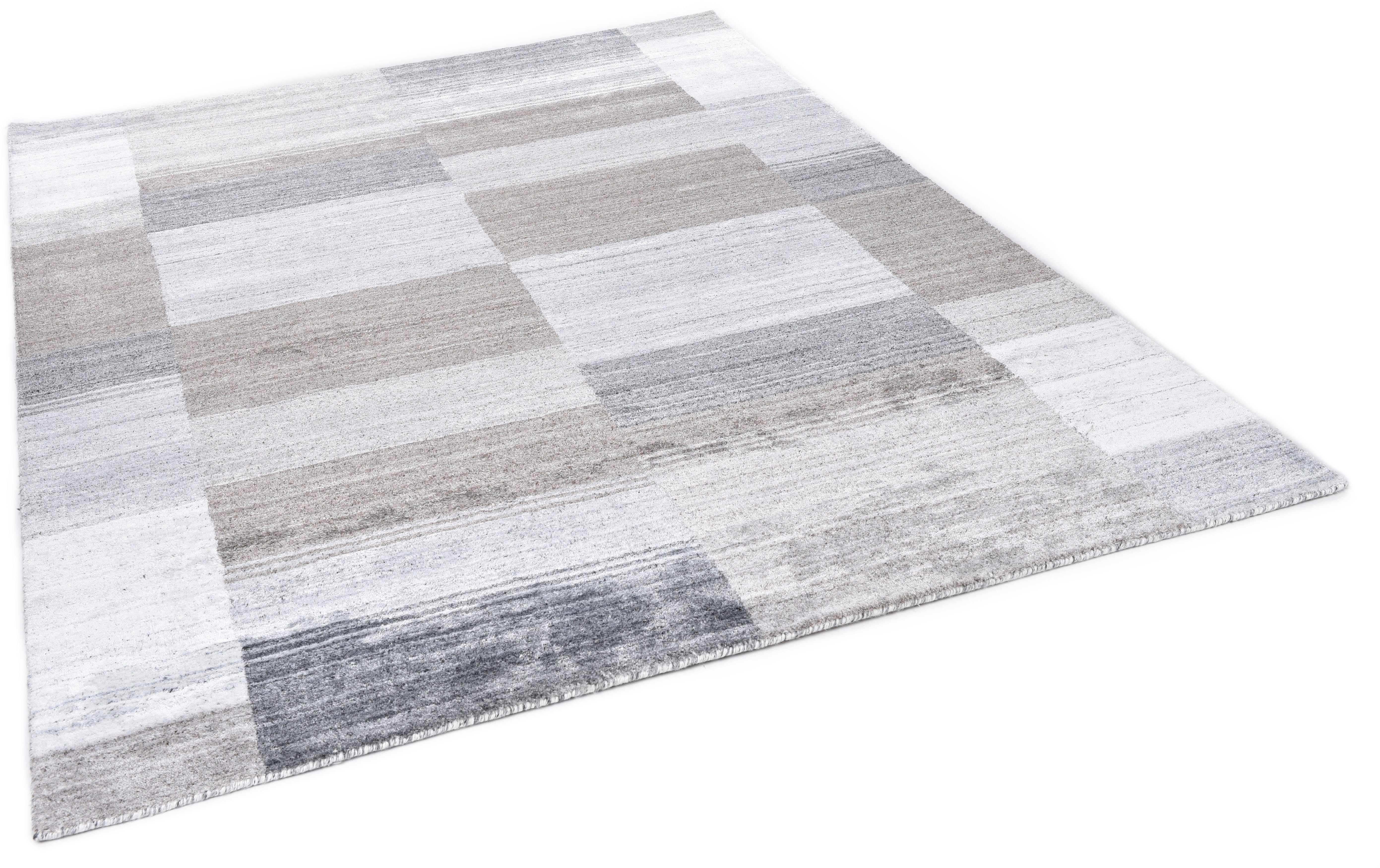 THEKO Vloerkleed MONTANA LUXURY 928-15 Handgeweven vloerkleed, zijde-look, lichte glans, 100% viscose, met de hand geweven
