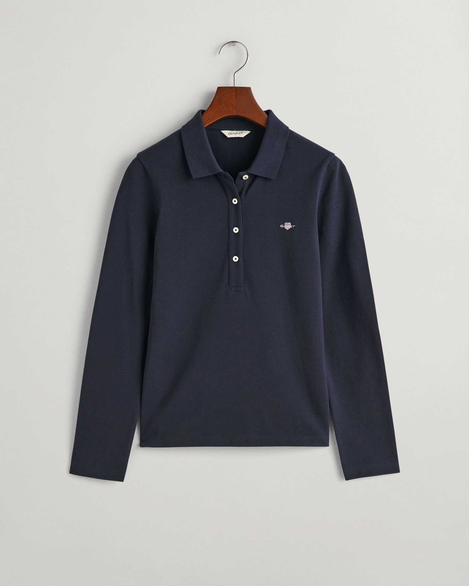 Gant Poloshirt met lange mouwen SLIM SHIELD LS PIQUE POLO